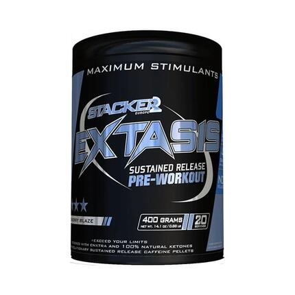 Stacker2 Extasis (20 serv) Fruit Punch - Pre-Workout - Pre-Workout Booster