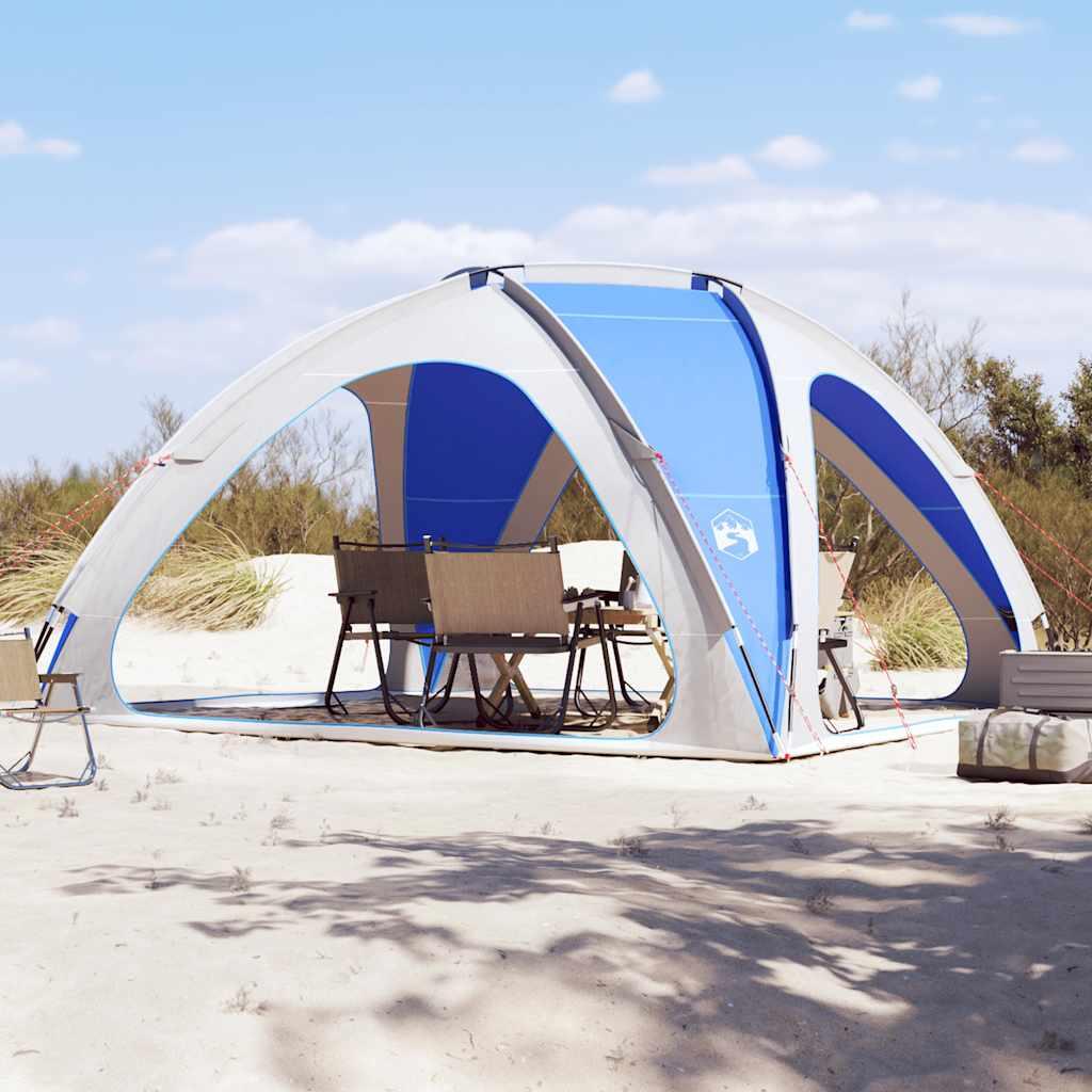 Carpa para fiestas VidaXL impermeable azul celeste 4/7