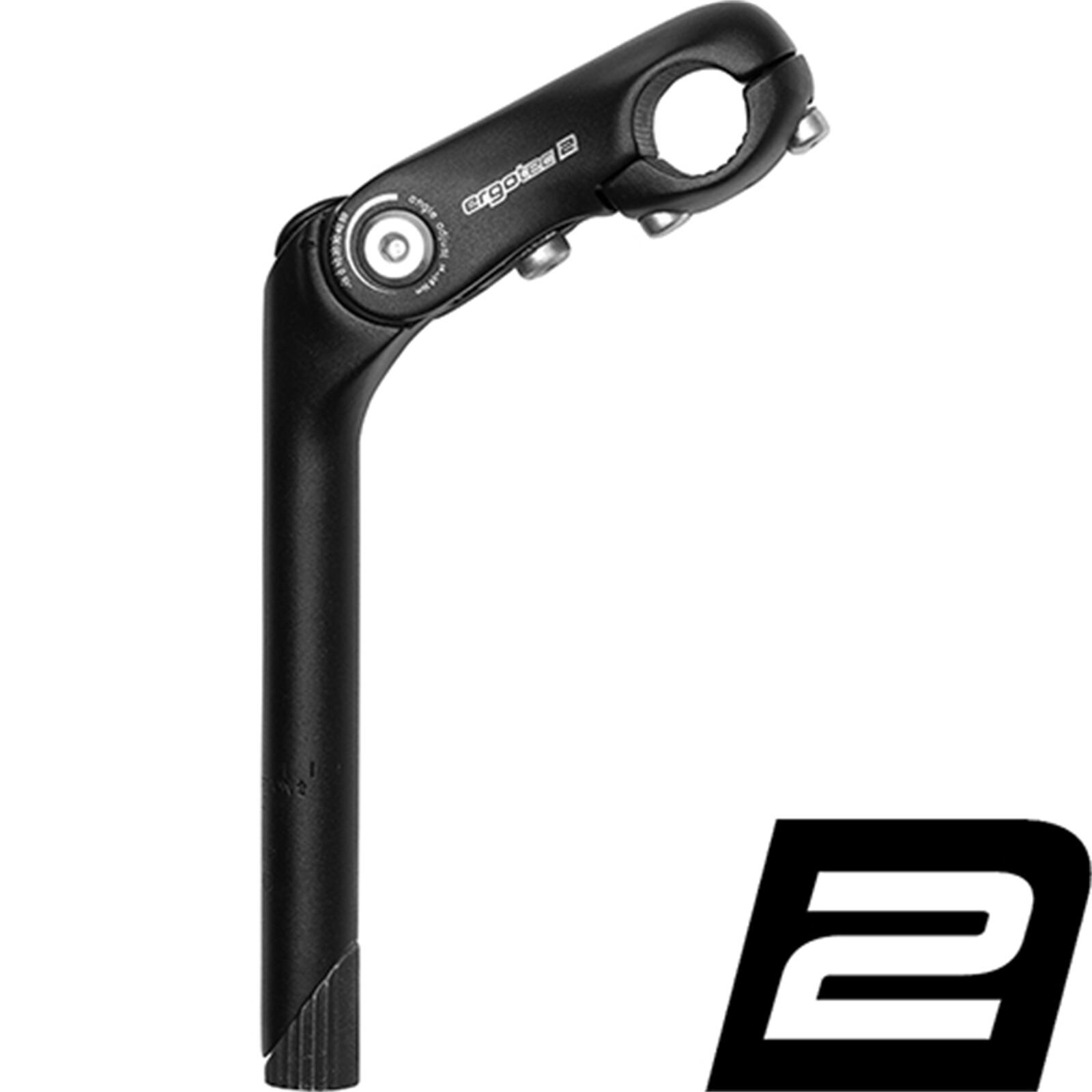 ERGOTEC Ergotec Schaftvorbau KOBRA VARIO Ø=254/254mm Aluminium L=180/110mm -10/+50°