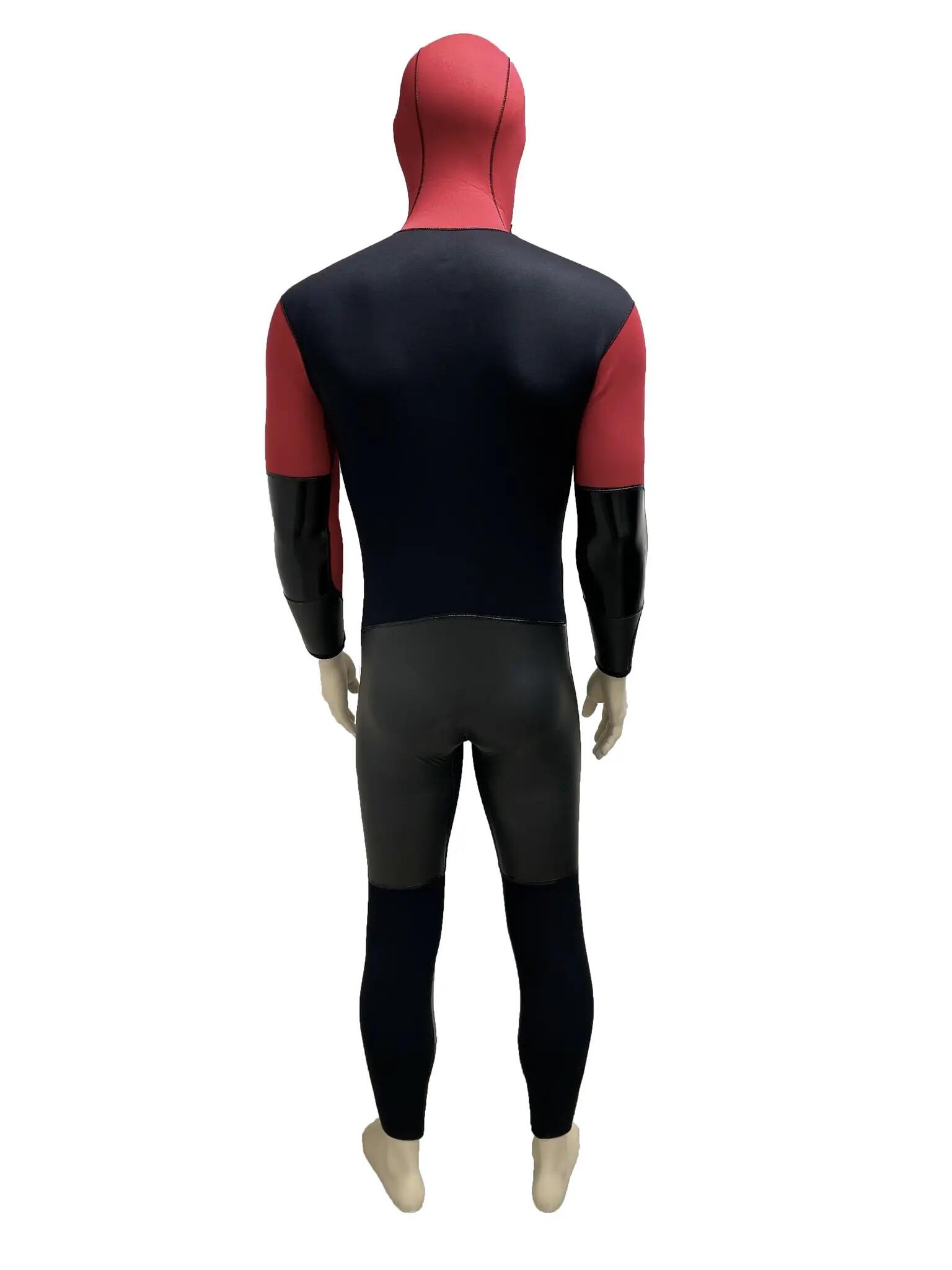 Monopièce canyoning 5 mm Enfant rouge noir 2/5