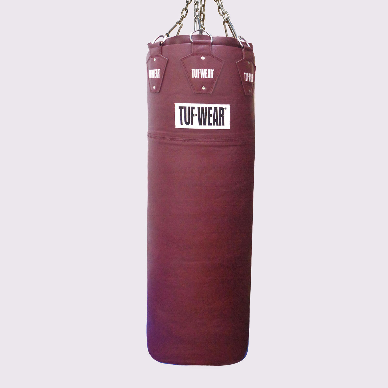 TUFWEAR Tuf Wear Leather Gigantor Punchbag 65Kg Oxblood