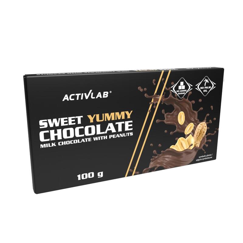 Czekolada mleczna z orzechami Sweet Yummy Chocolate Activlab