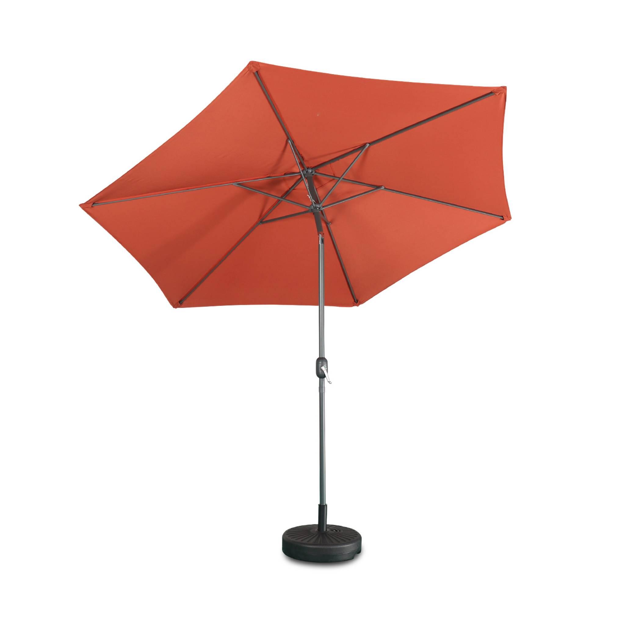 Parasol redondo, 3x3m, Terracota 3/6