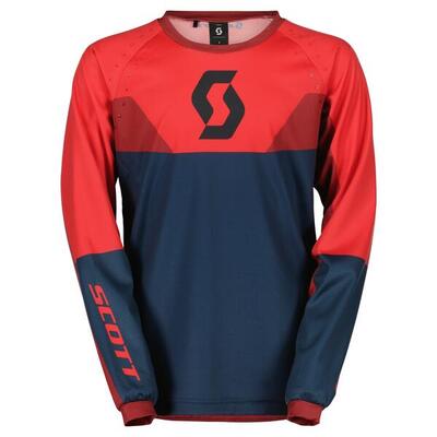 SCOTT Evo Track Junior Trikot dark blue/neon red, XL