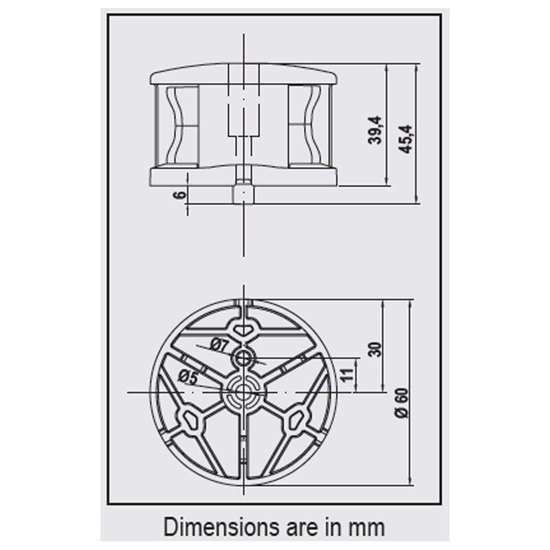FOS LED 12 luzes de navegação montagem horizontal - LALIZAS 2/3