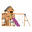 AXI Jack Aire de Jeux en Bois avec 2 Balançoires, Toboggan Violet