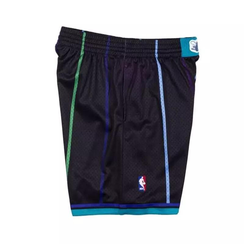Short NBA Charlotte Hornets 1992-93 Mitchell & Ness Swingman Noir 3/4