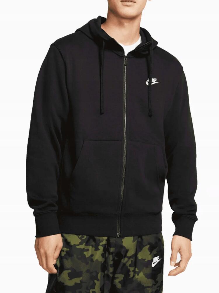 Sweat à capuche zippé pour homme NIKE, en coton noir 3/7