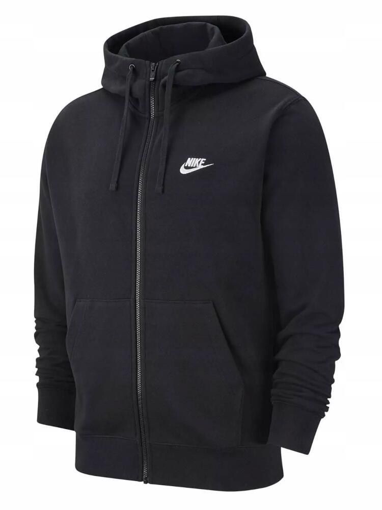Sweat à capuche zippé pour homme NIKE, en coton noir 7/7