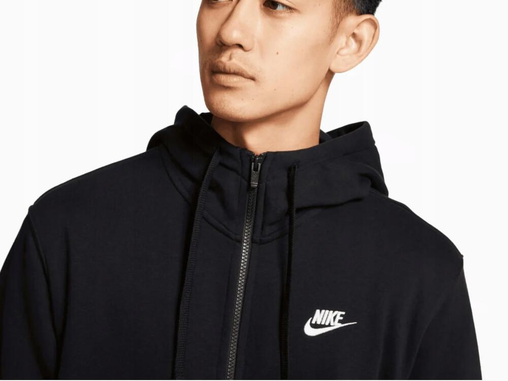 Sweat à capuche zippé pour homme NIKE, en coton noir 5/7