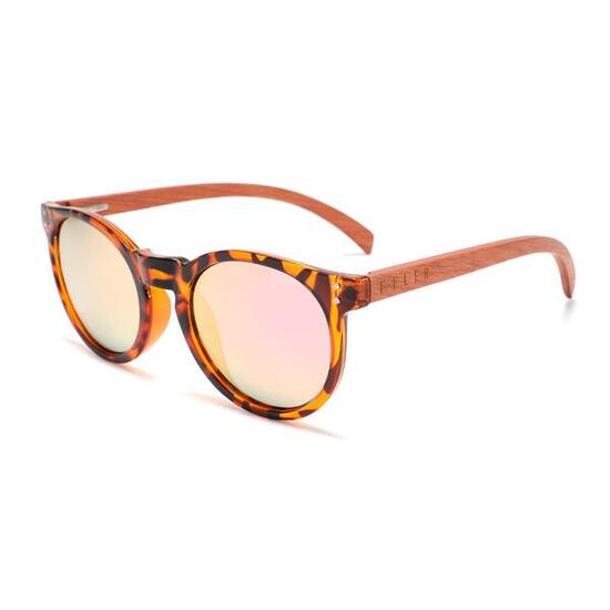 Holz-Sonnenbrille unisex Feler 1522M-4, Größe 48 mm