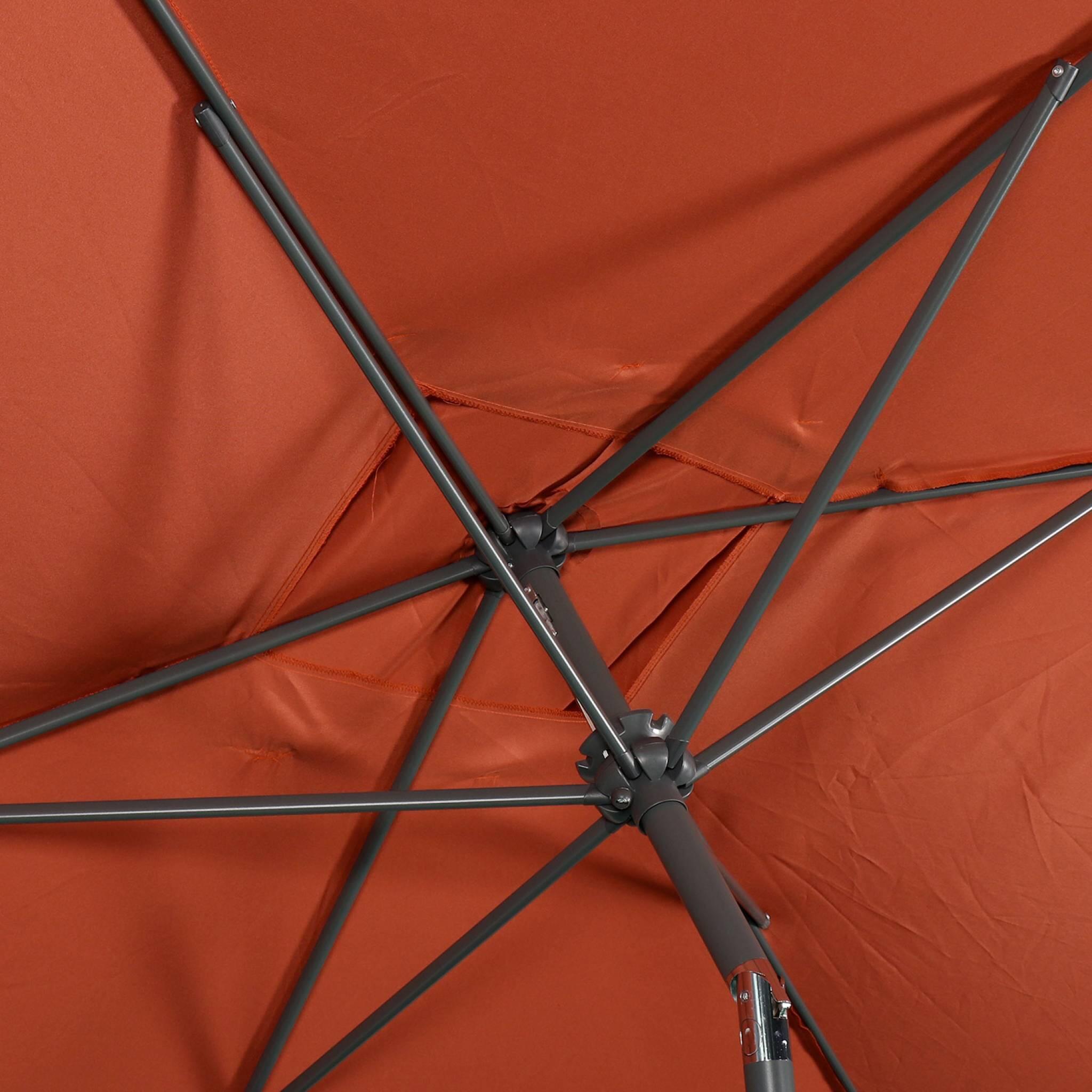 Parasol rectangular, 2x3m, Terracota 5/6