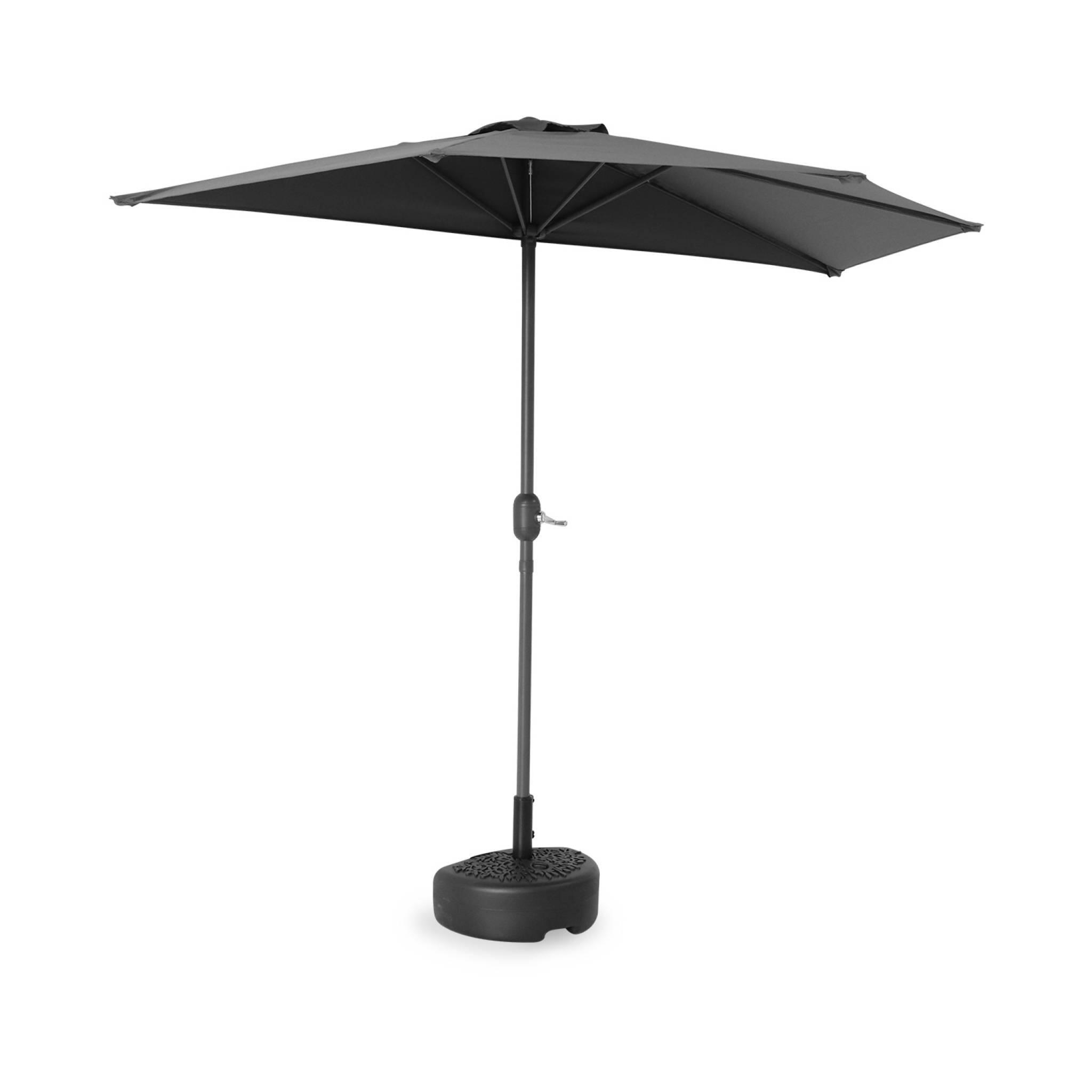 Media base de plástico para sombrilla, Negro 4/5