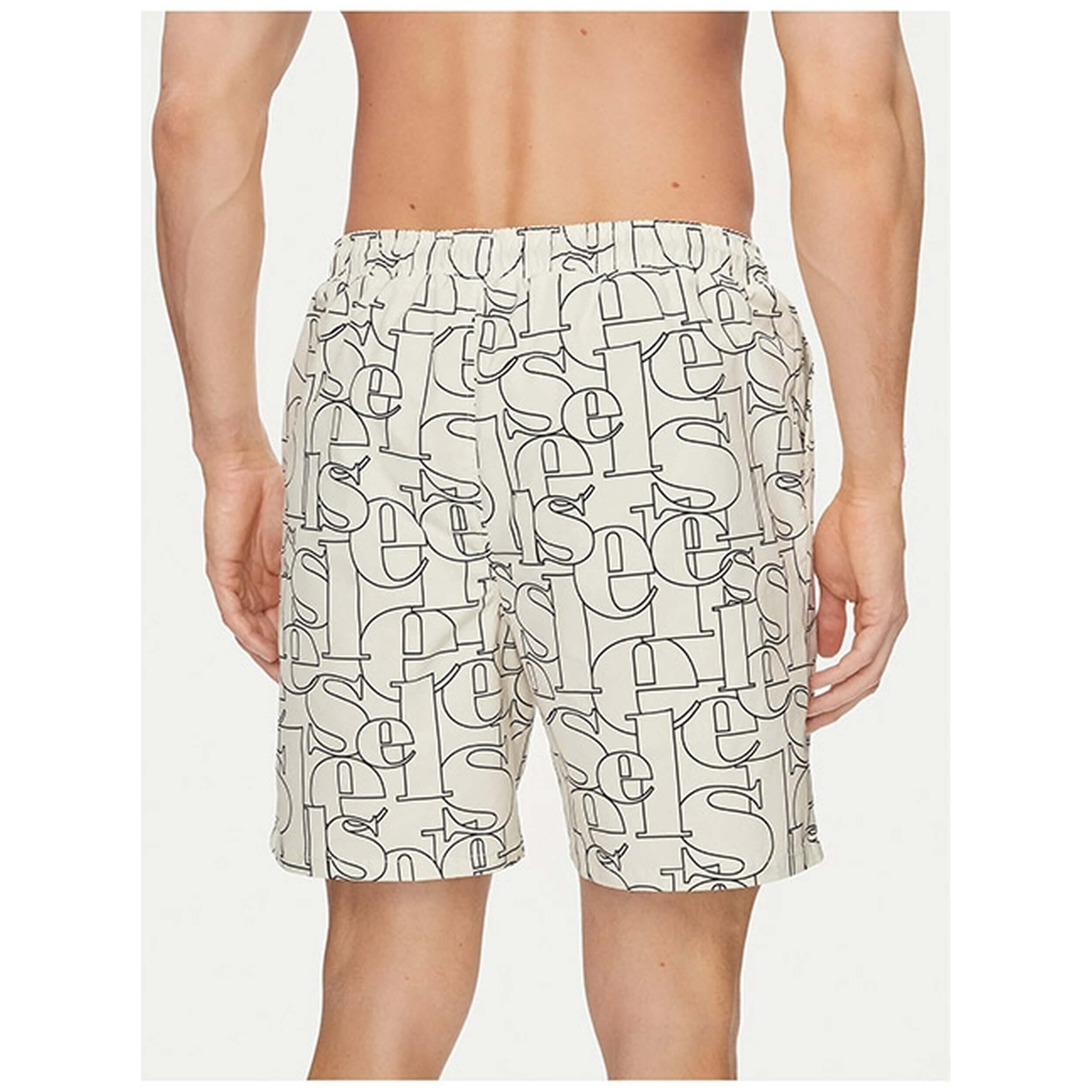 Short De Bain Homme Ellesse Segnato - Gris Clair - Neuf Avec étiquettes - Été