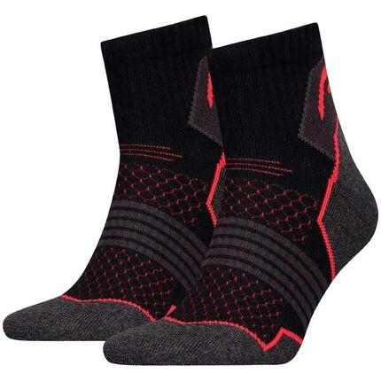 Skarpety sportowe unisex Head Hiking Quarter 2 szt. czarne 39-42