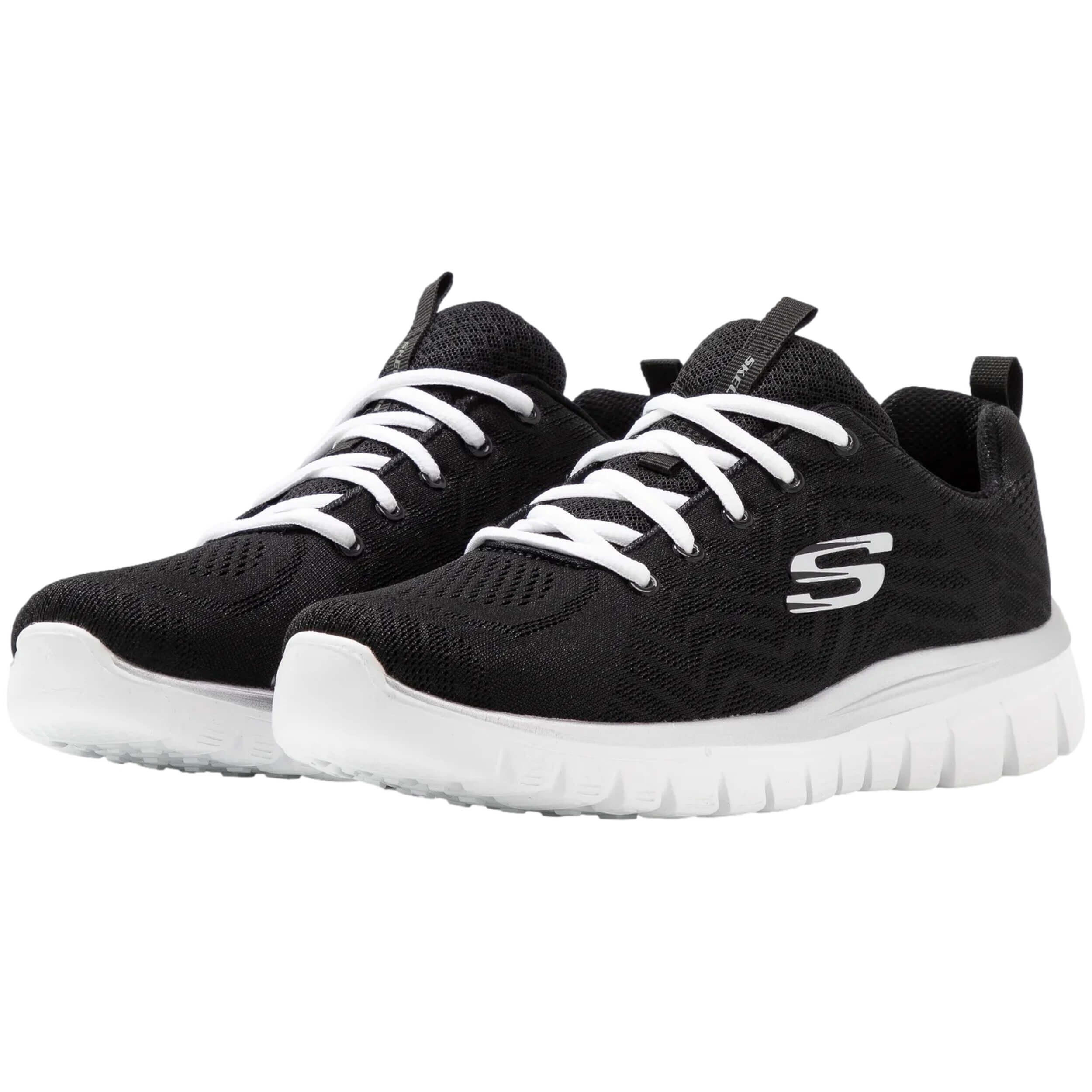Baskets Skechers modèle 12615-BKW pour femmes 5/7