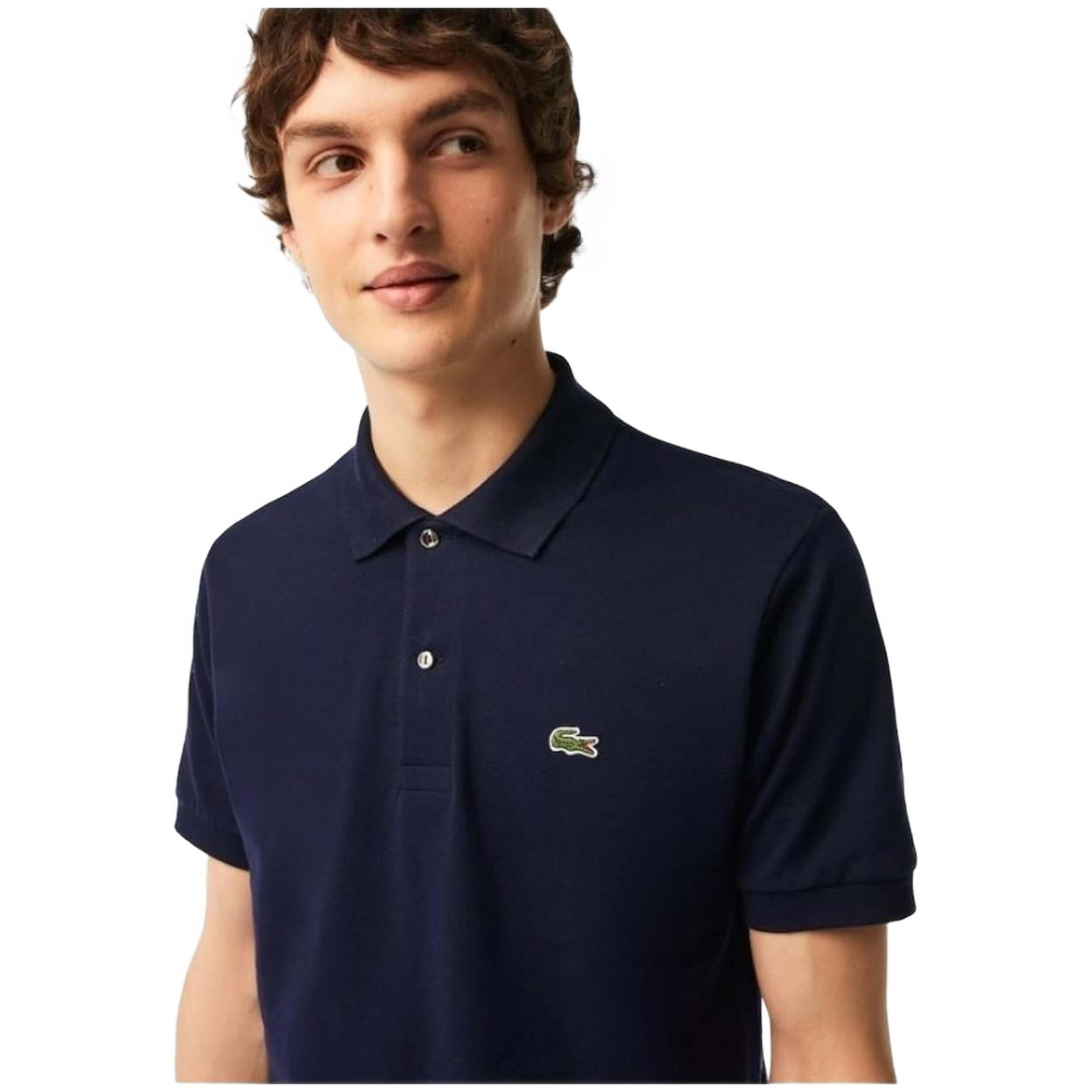 Lacoste Model L1212 Short Sleeved Ribbed Collar S Kolor Niebieski 3/7