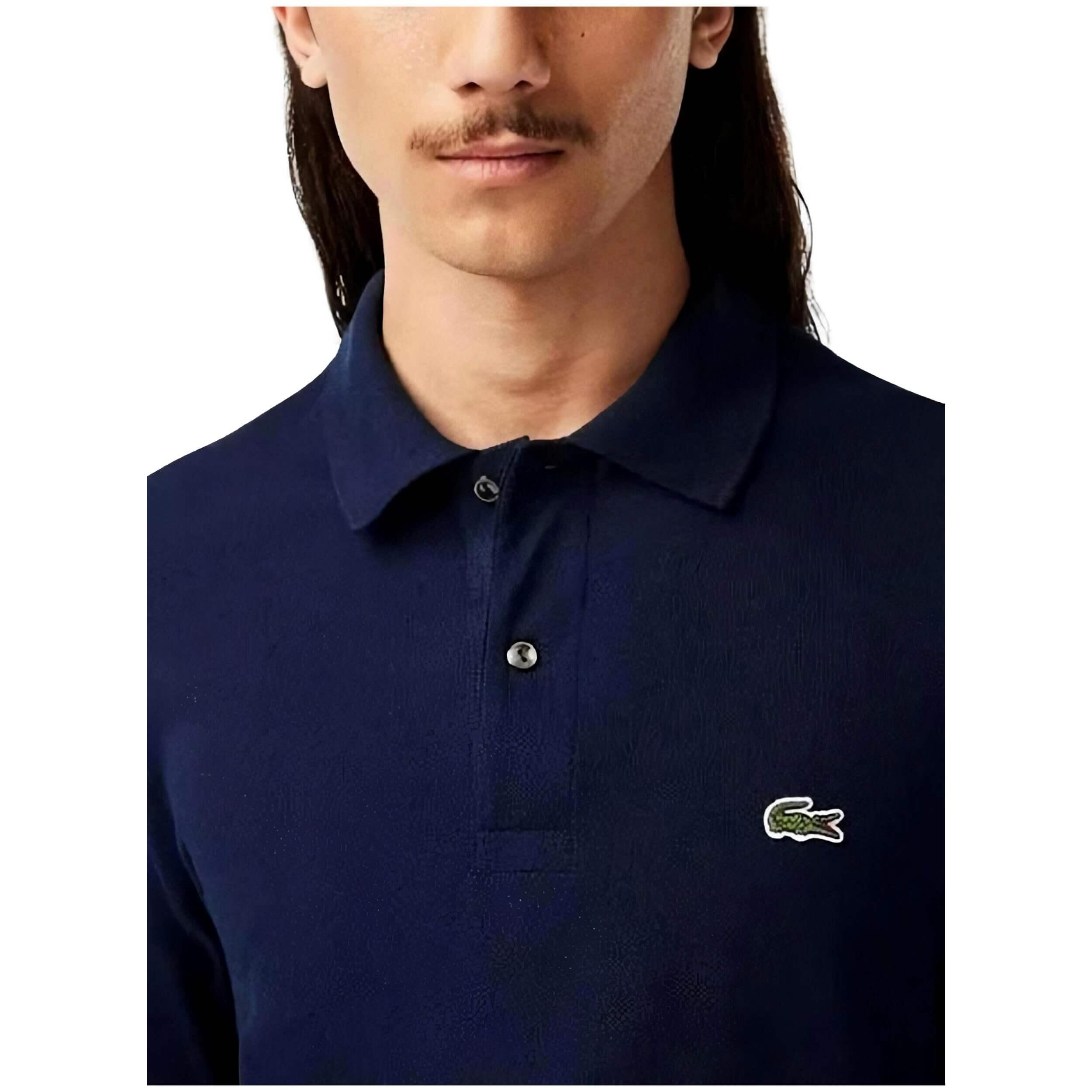 Lange mouw poloshirt Lacoste voor mannen 3/5