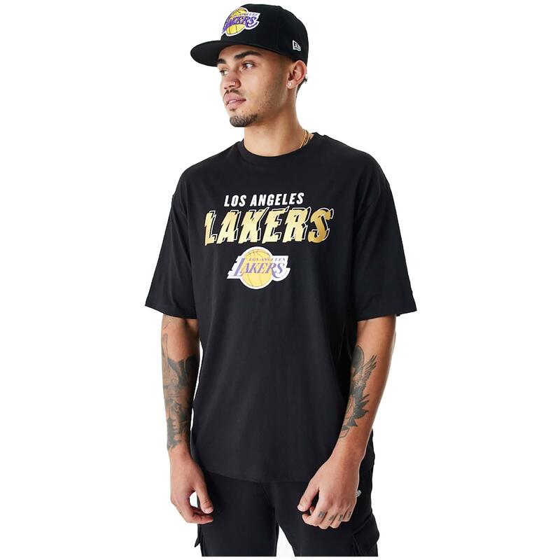 Pánské tričko New Era Team Script OS Tee Los Angeles Lakers