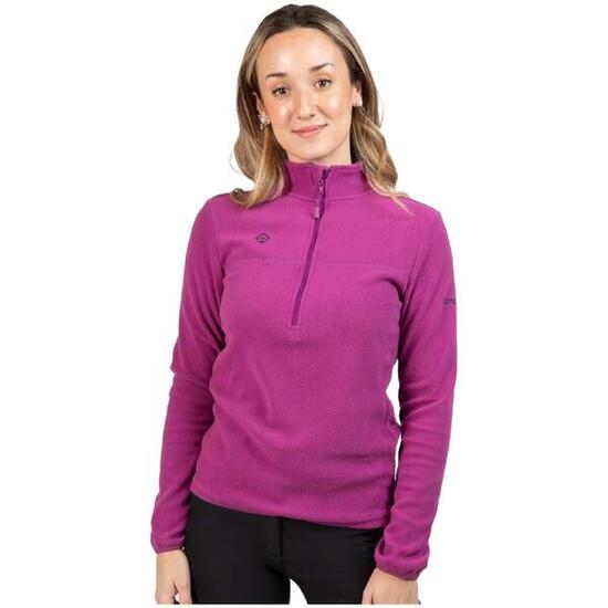 Fodera sportiva in pile con mezza zip SUTTON W da donna di Izas migliora il tuo