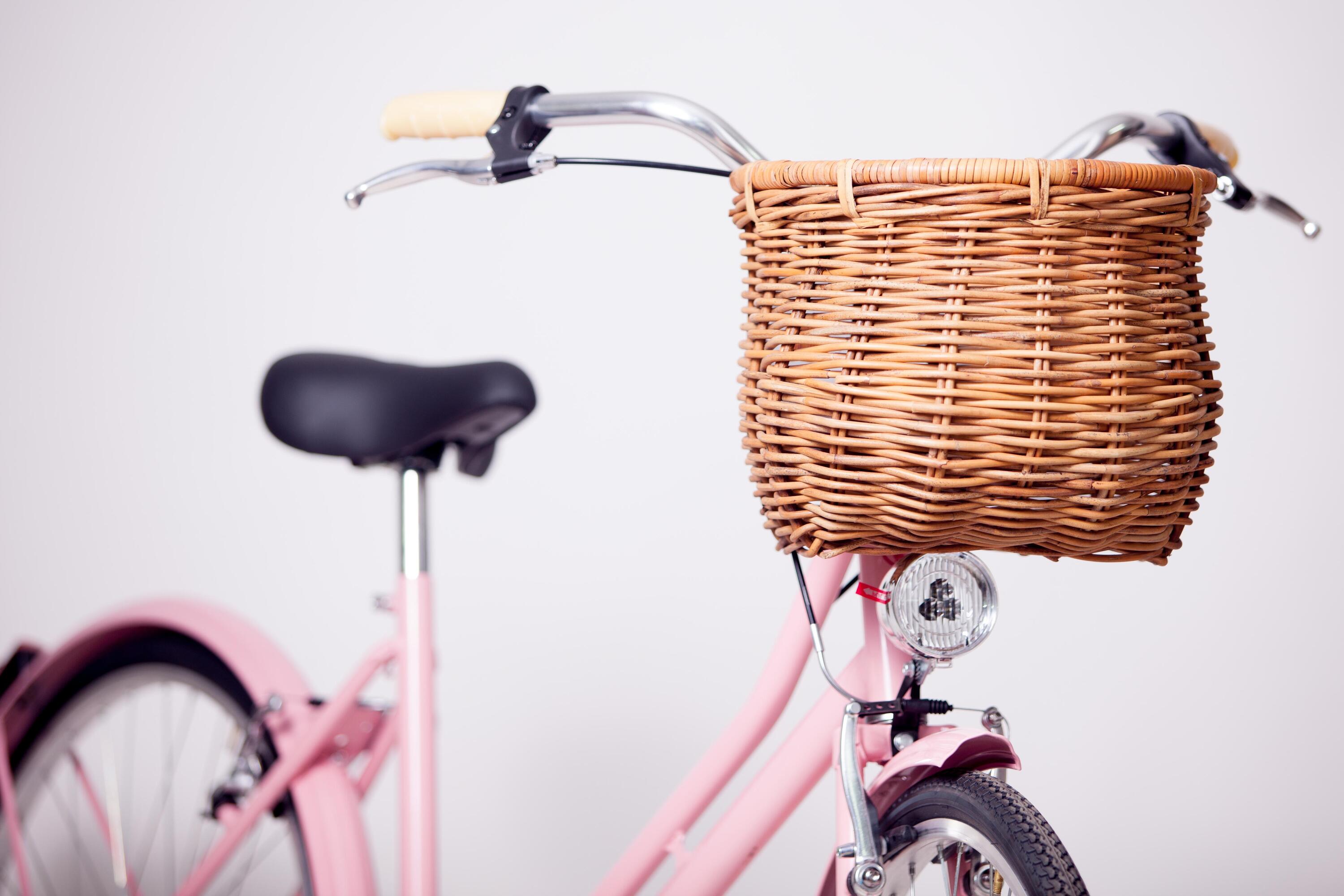 Victoria Classic Bicycle Basket, colore miele - piccolo 4/4