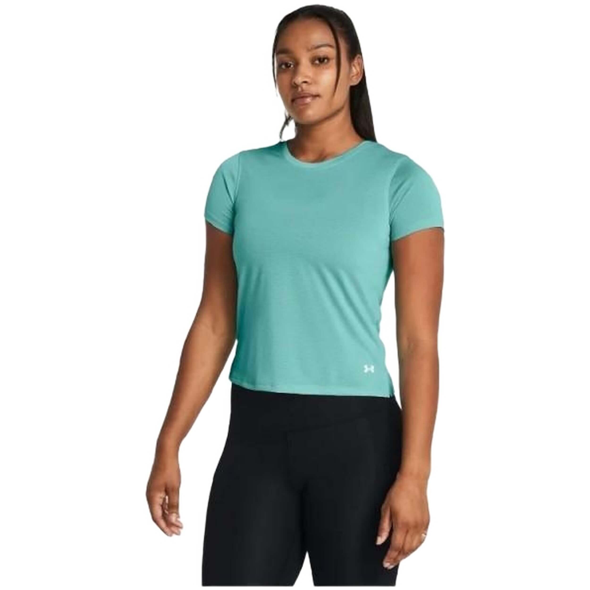 T-shirt Under armour modèle 1382434-482 pour femmes 3/4