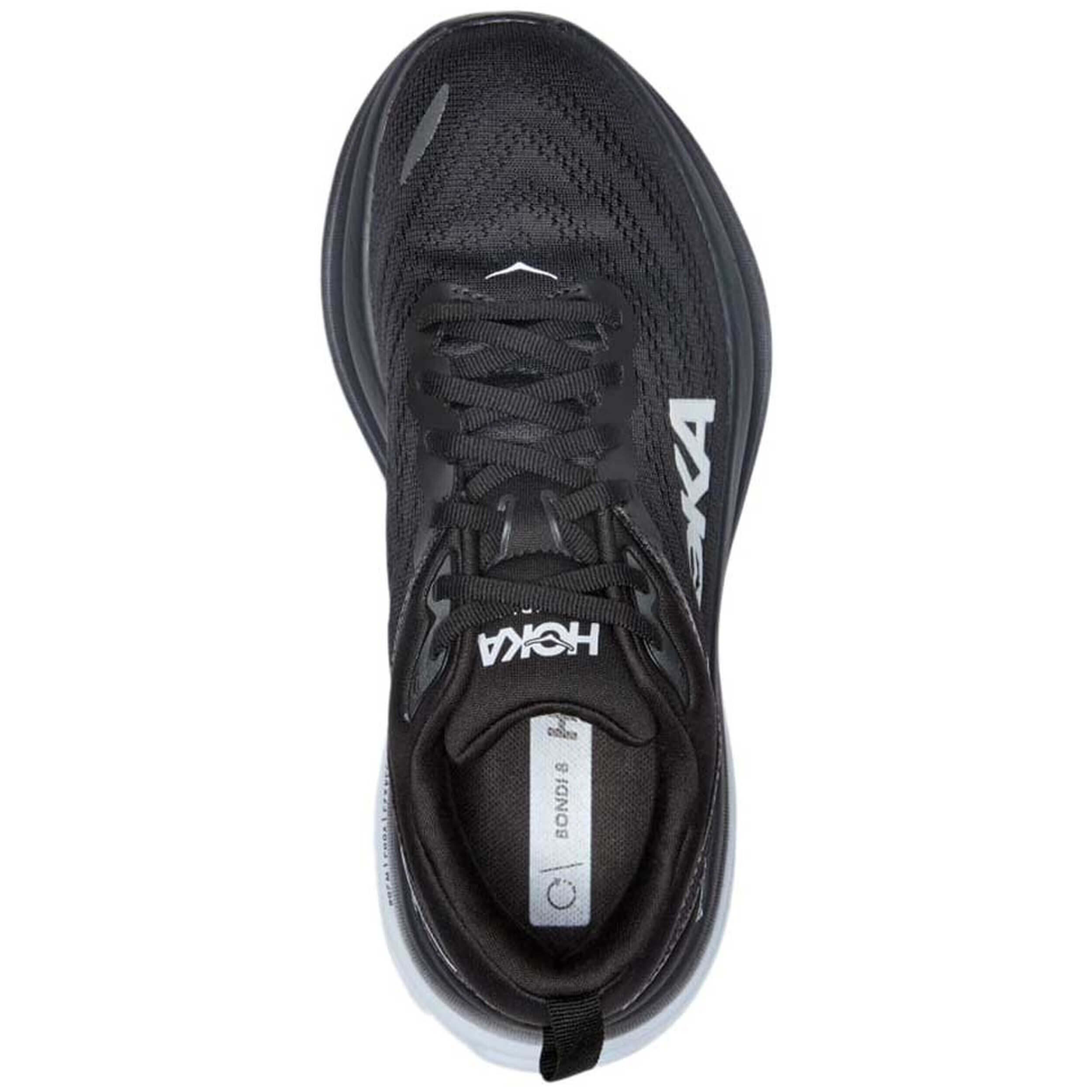 Hoka One One Bondi 8 Black White 5/5