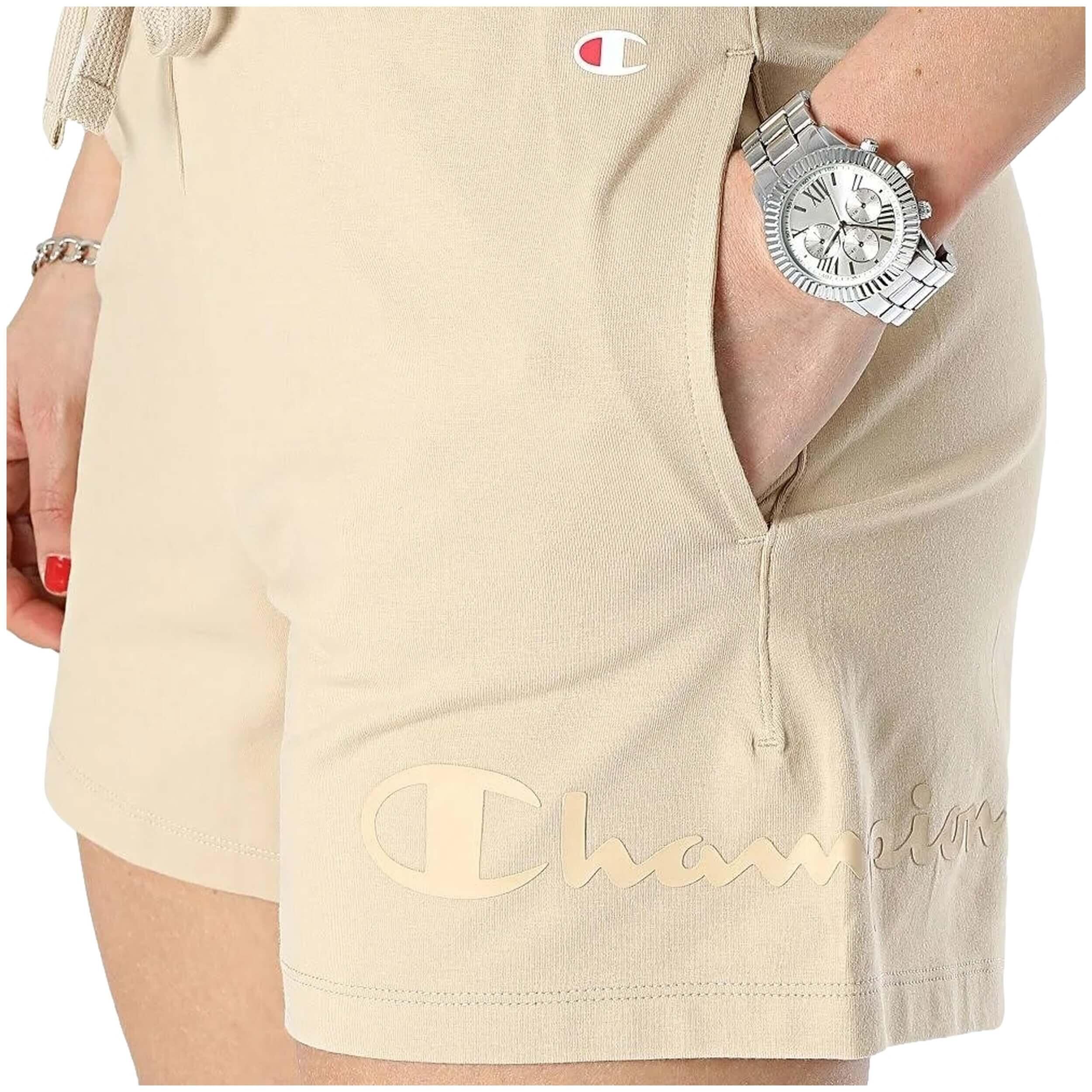 Short de Sport pour Femme Champion Shorts Beige 3/3