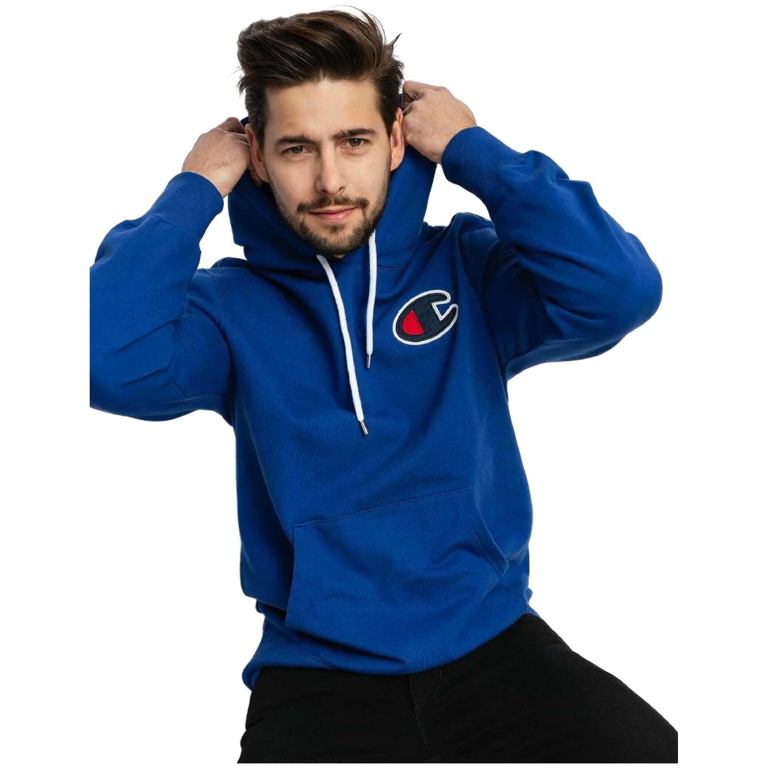 Hoodie Champion model 219161-DSB voor mannen 3/4