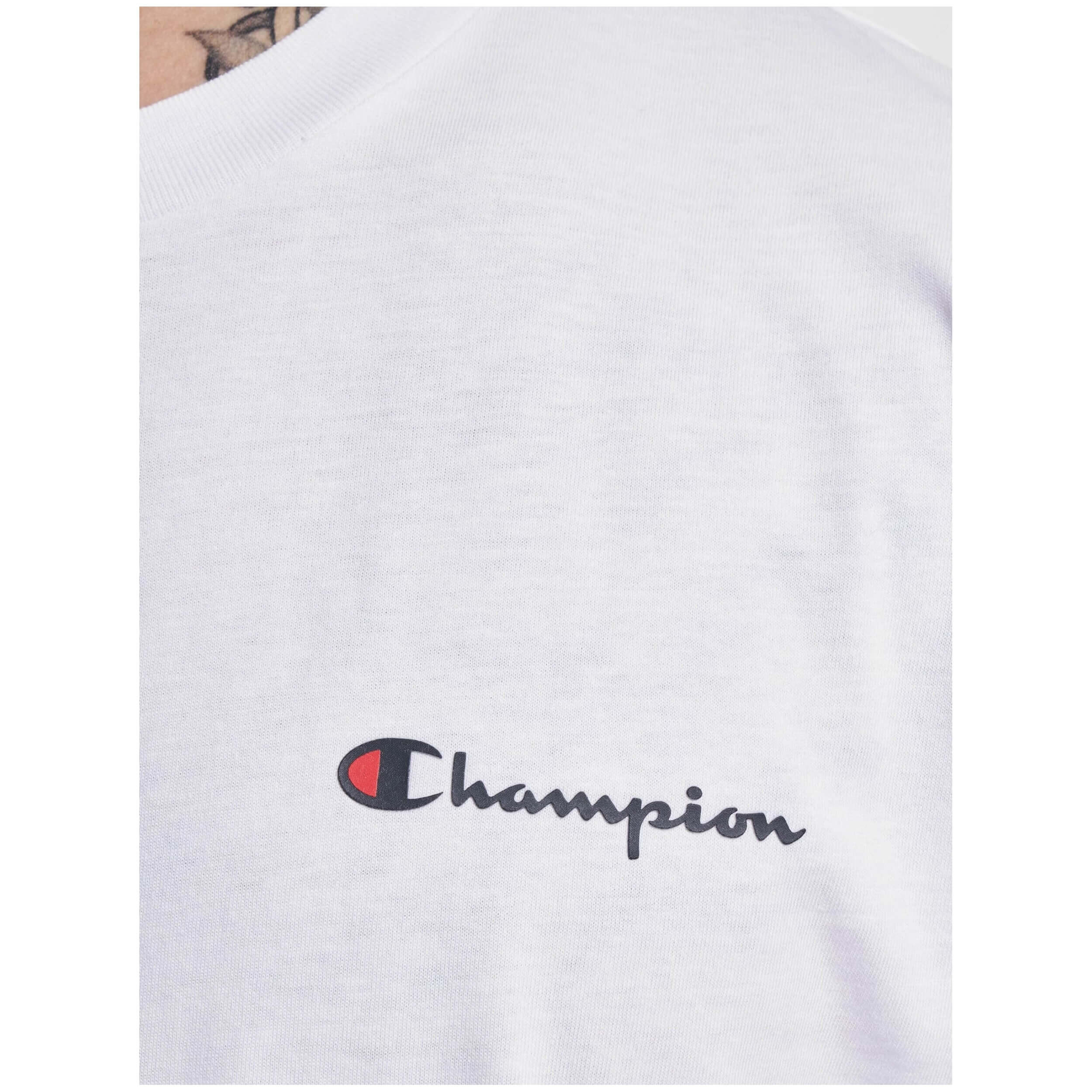 Maglia a maniche lunghe Champion modello 219216-WHT per uomini 5/5