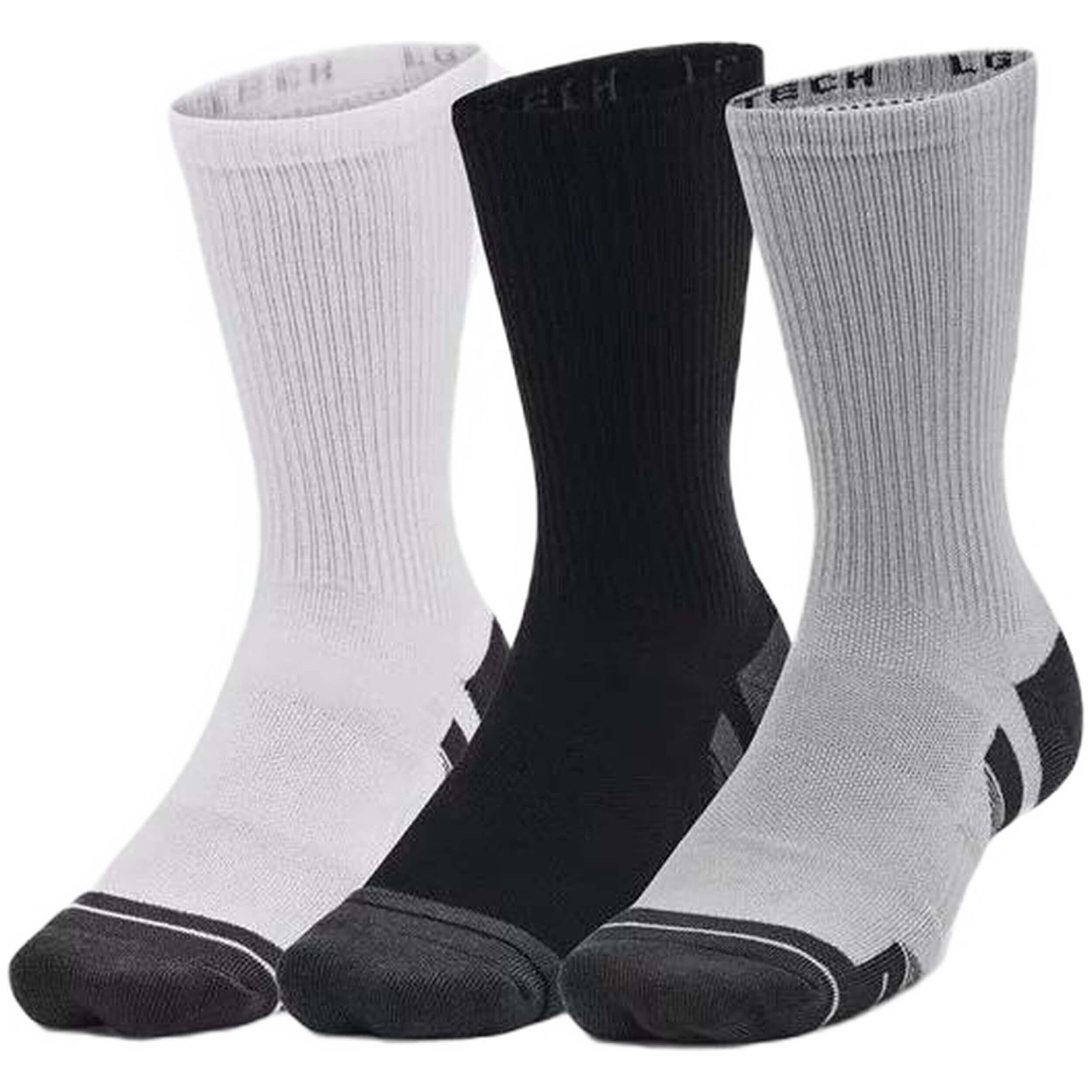 Set 3 Paia di Calze Alte UA Performance Tech 4/4