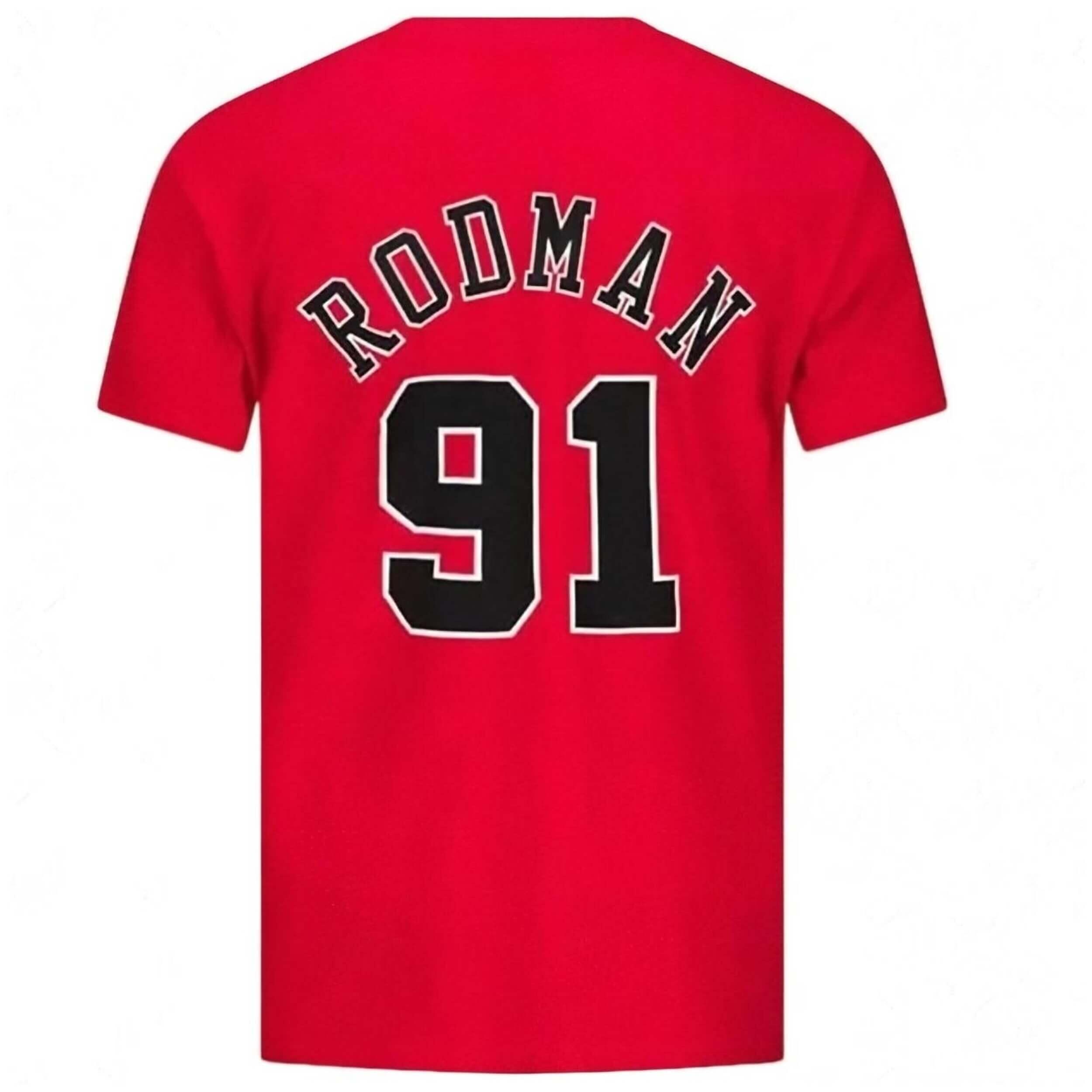 Camiseta de manga corta Mitchell & ness NBA Bulls Dennis Rodman para hombre 2/5