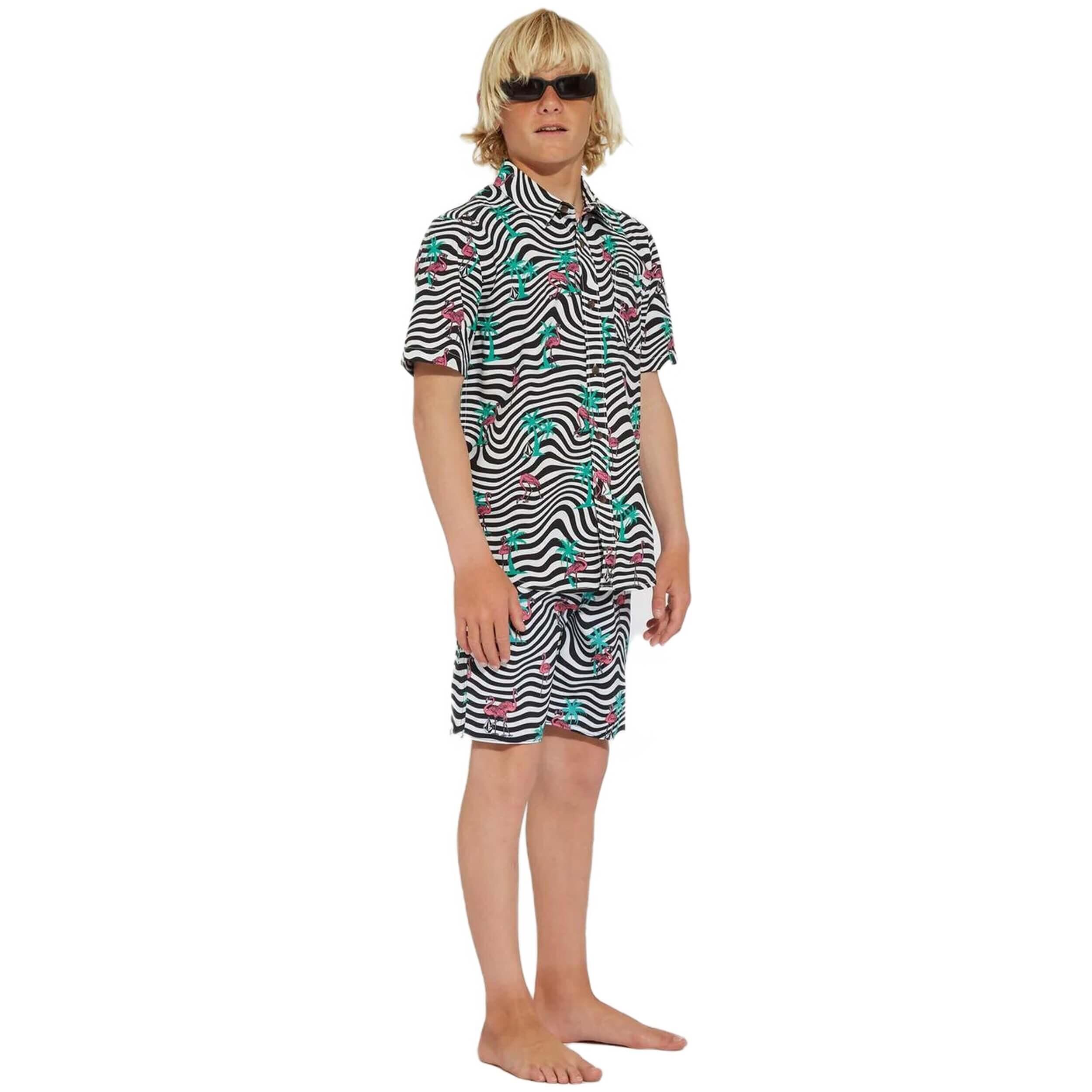 Maillot de bain Volcom modèle C0812335_WHT pour enfants 4/5