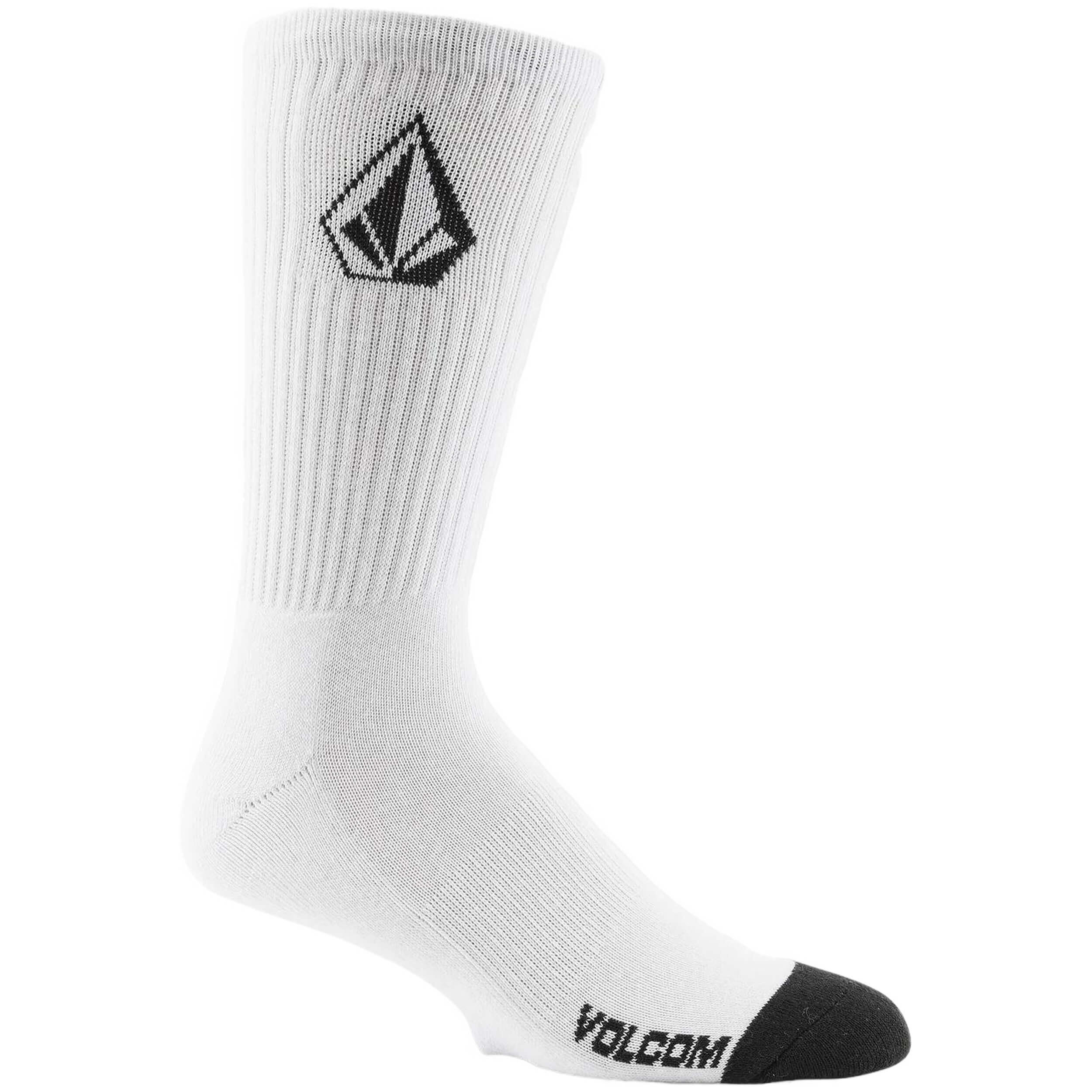 Meias Volcom Full stone para unissexo em branco 4/5