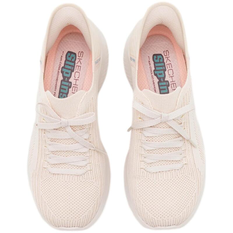Pantofi Skechers Ultra Flex 3.0 bej femei