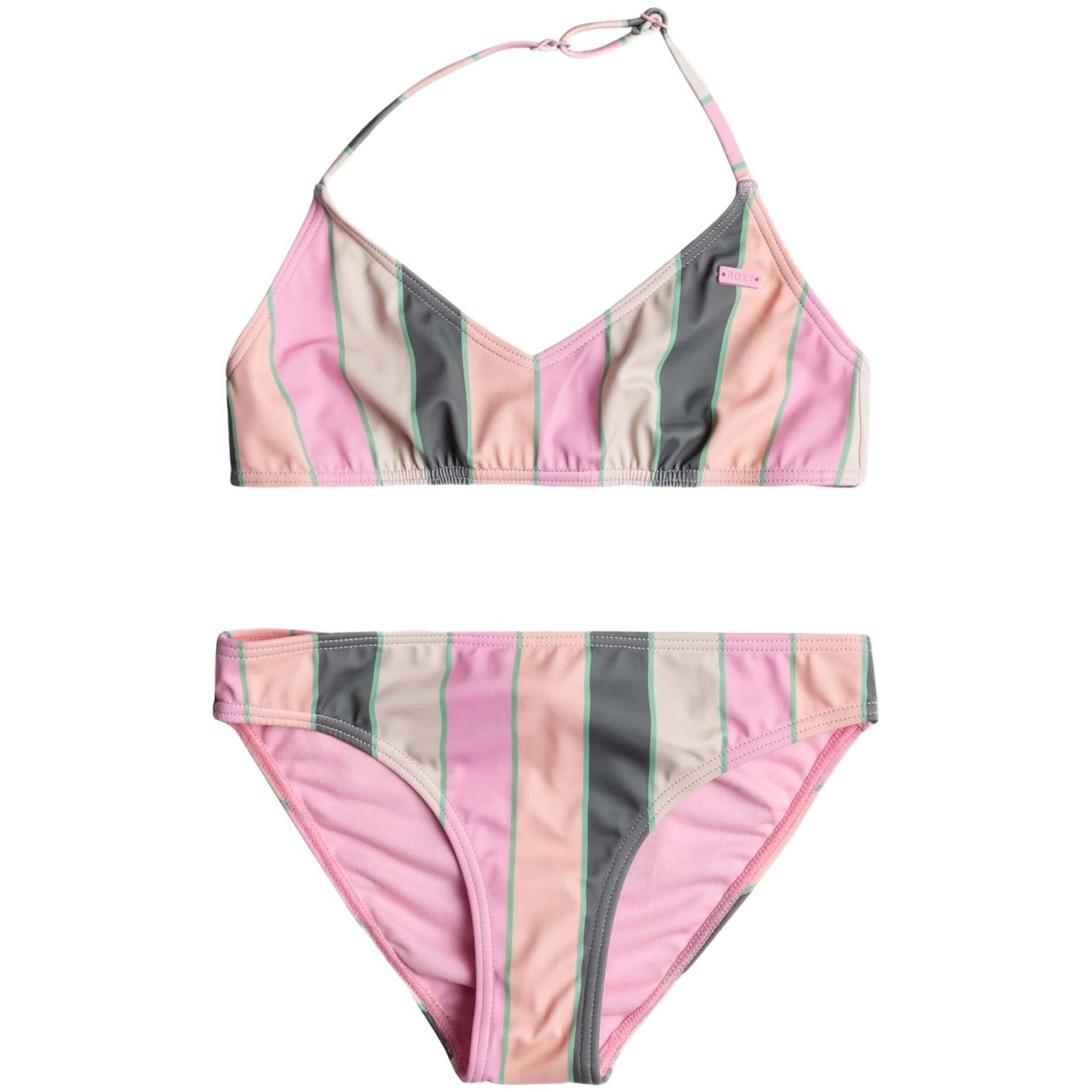 Roxy - Bikini Roxy Very Vista Tri Pour Femmes - Maillot De Bain 2 Pièces (bikini) - Multicolore - 10 - Decathlon