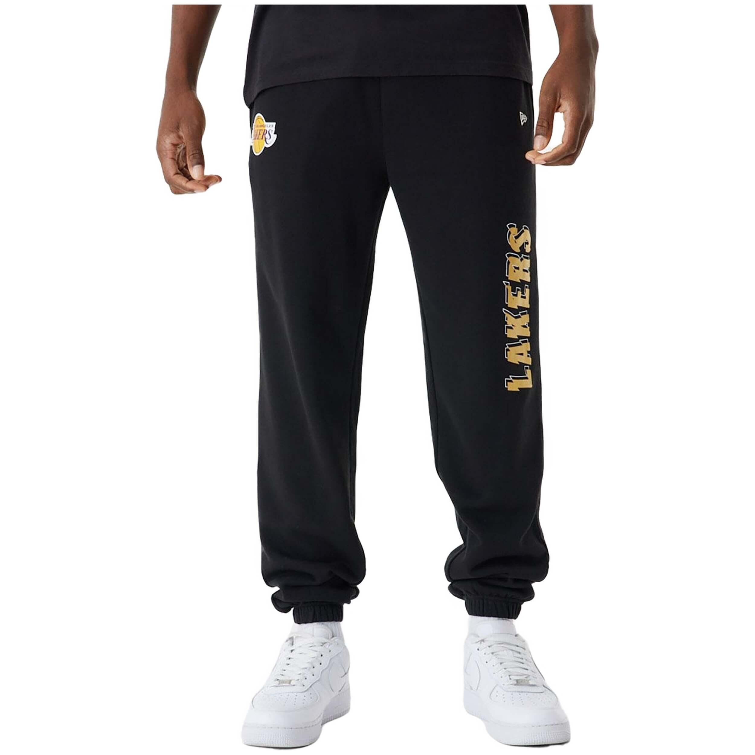 NEW ERA Pánské kalhoty New Era NBA Team Script Jogger Los Angeles Lakers
