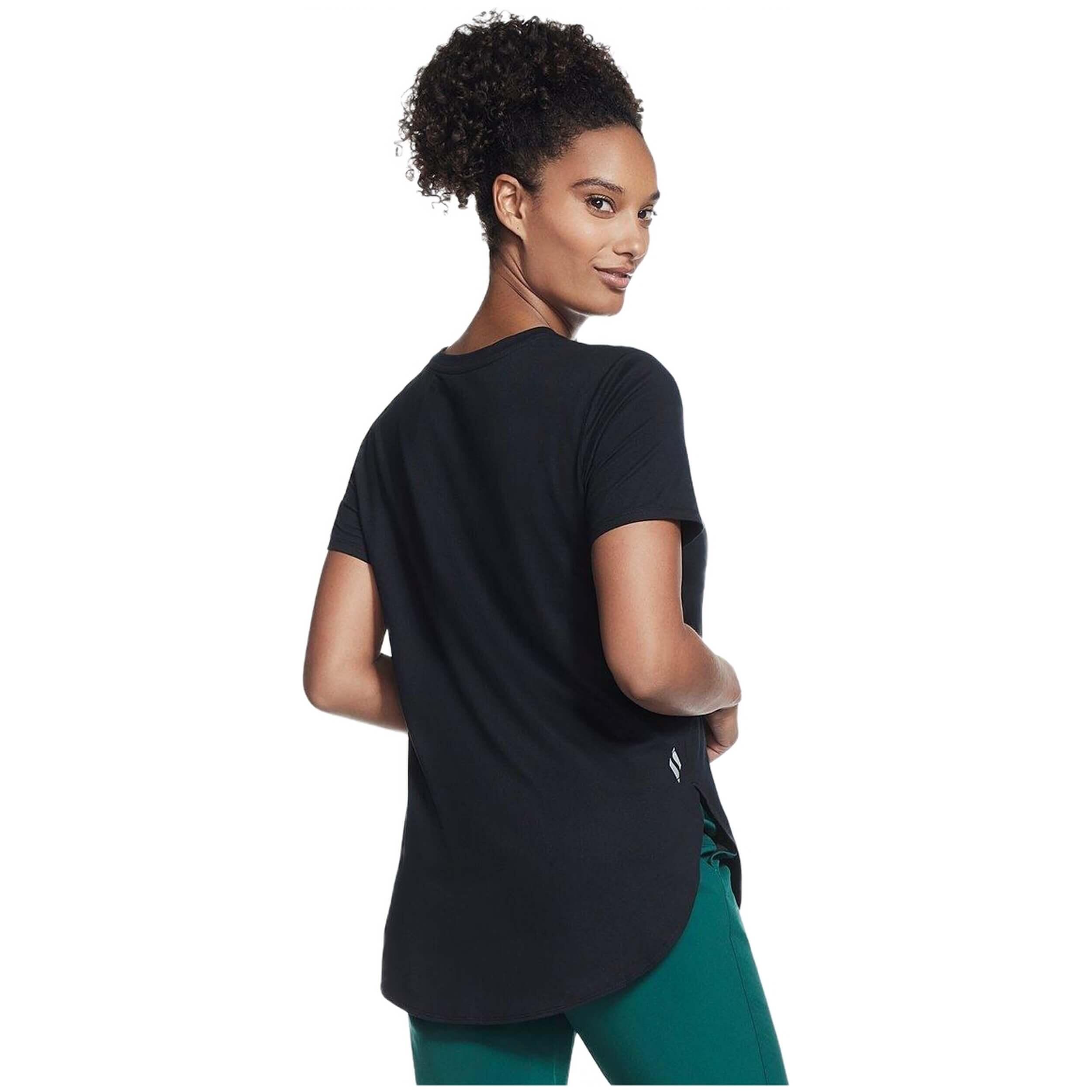 T-shirt Skechers modelo WTS359-BLK para mulheres 2/2