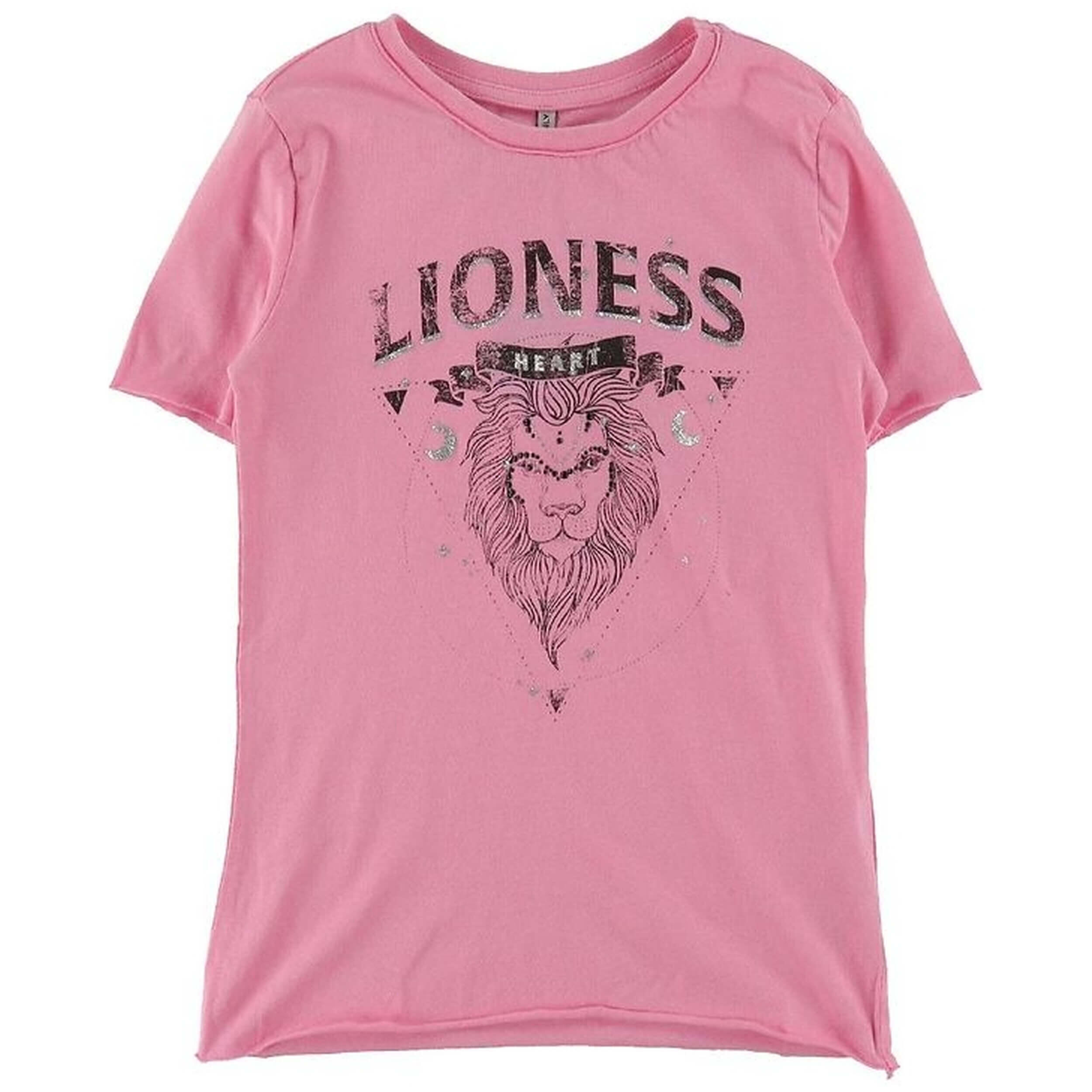 Only - T-shirt Only Modèle 15279261-lioness Pour Enfants - T-shirt Manches Courtes - Rose - Decathlon