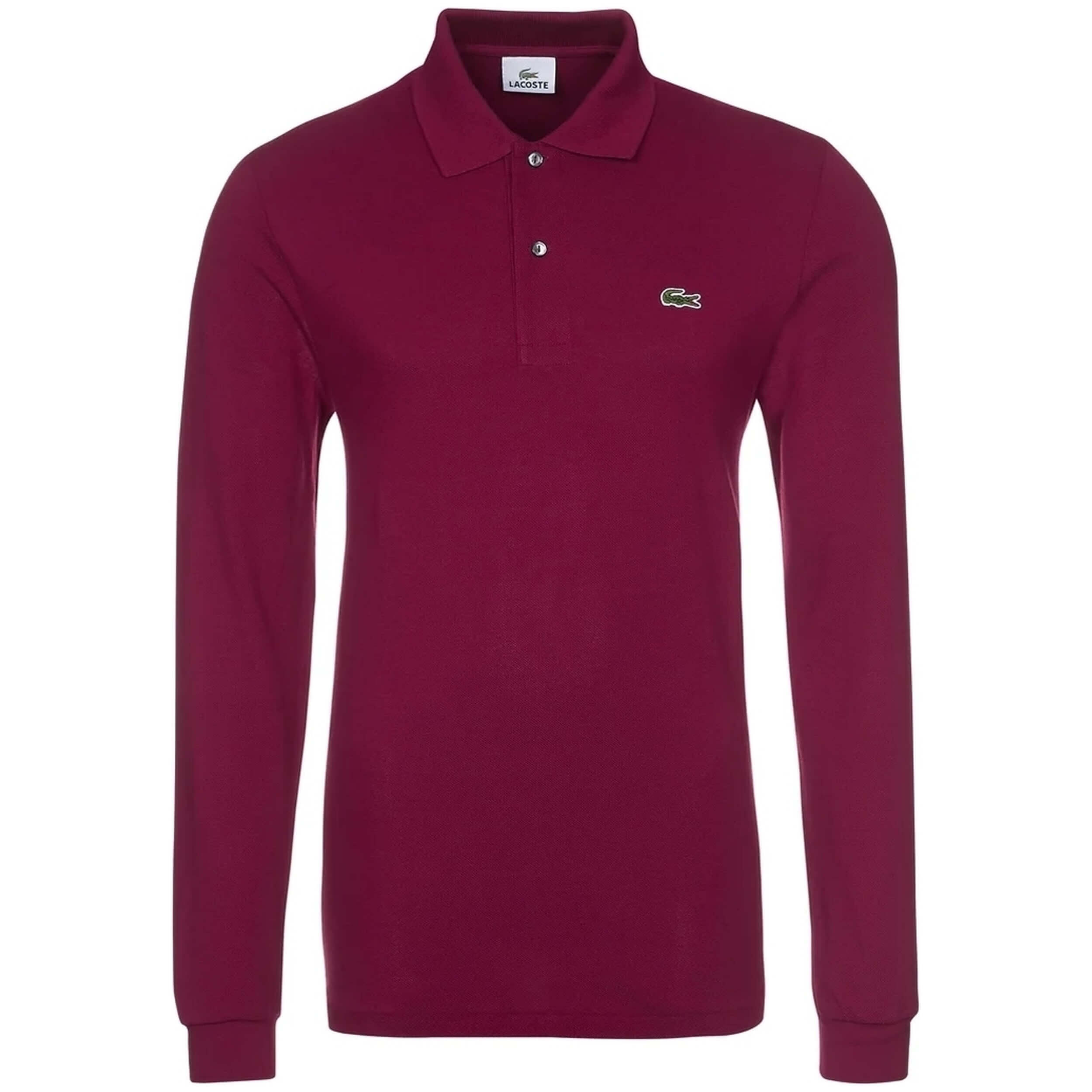 Polo manga comprida lacoste para homem