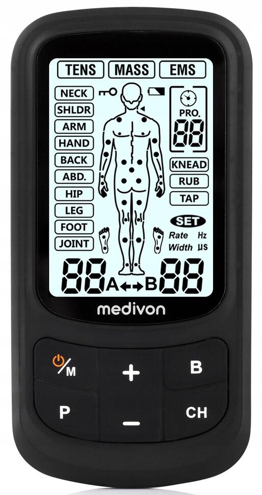 Elektrostymulator masaż mięśni i nerwów TENS EMS MEDIVON OdinFlex thumbnail