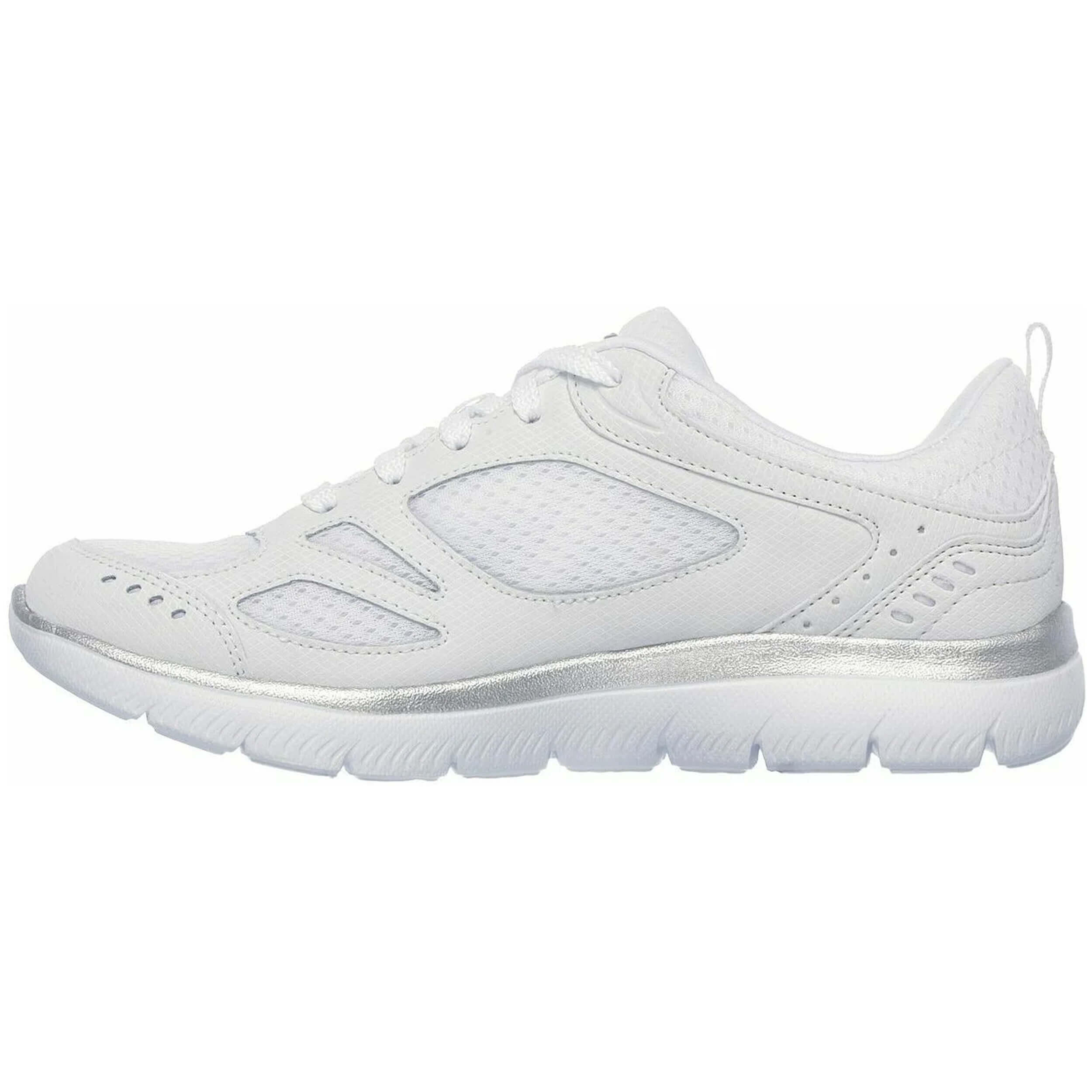 Skechers - Baskets Skechers Modèle 12982-wsl Pour Femmes - Chaussures De Sport - Blanc - Decathlon