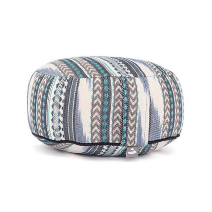 Poduszka do medytacji Bodhi Rondo Ethno - biało-niebieska