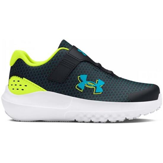 Zapatillas de correr Under Armour Surge 4 AC Negro/Circuit Teal/Amarillo