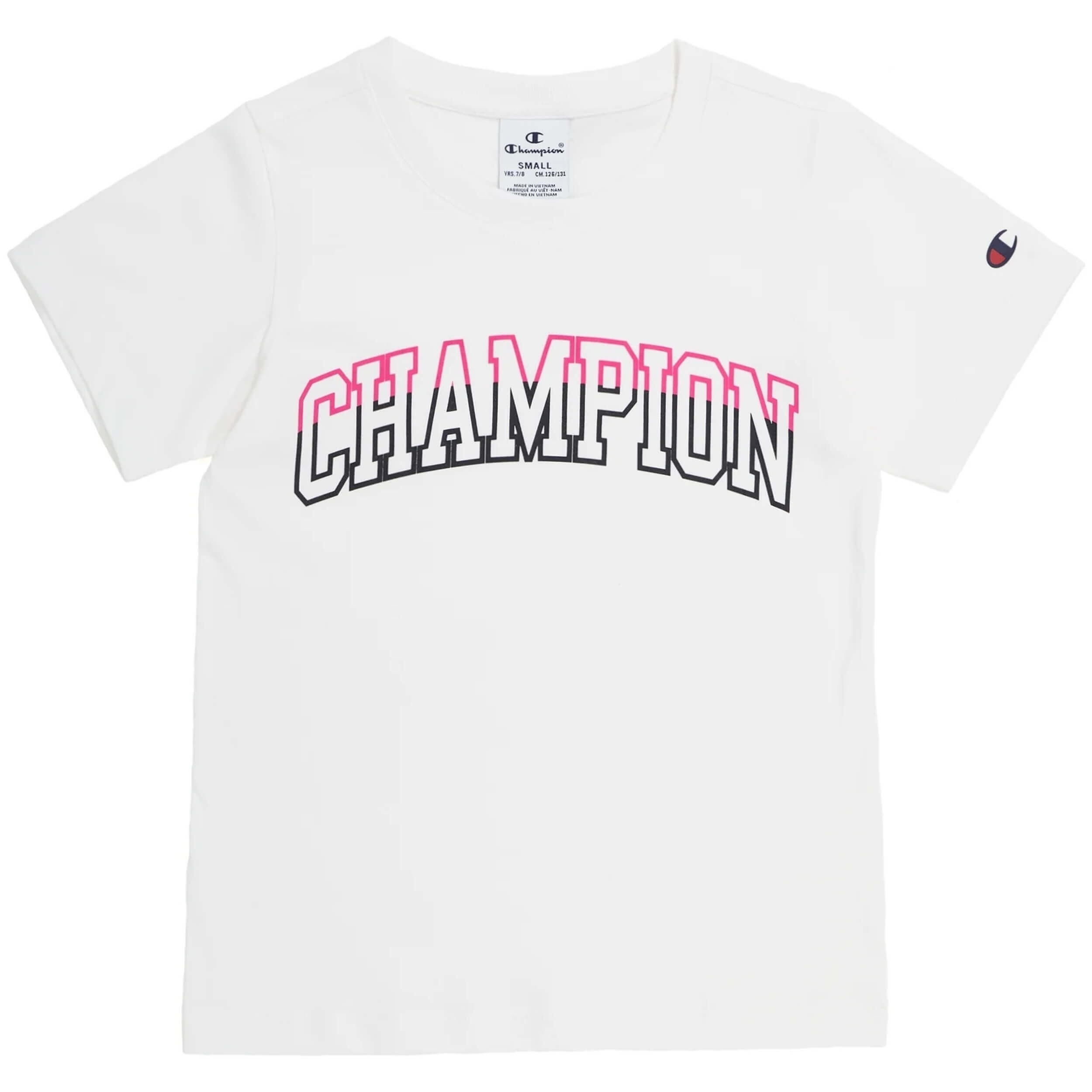 T-shirt Champion modèle 404814-WAY pour filles 1/2