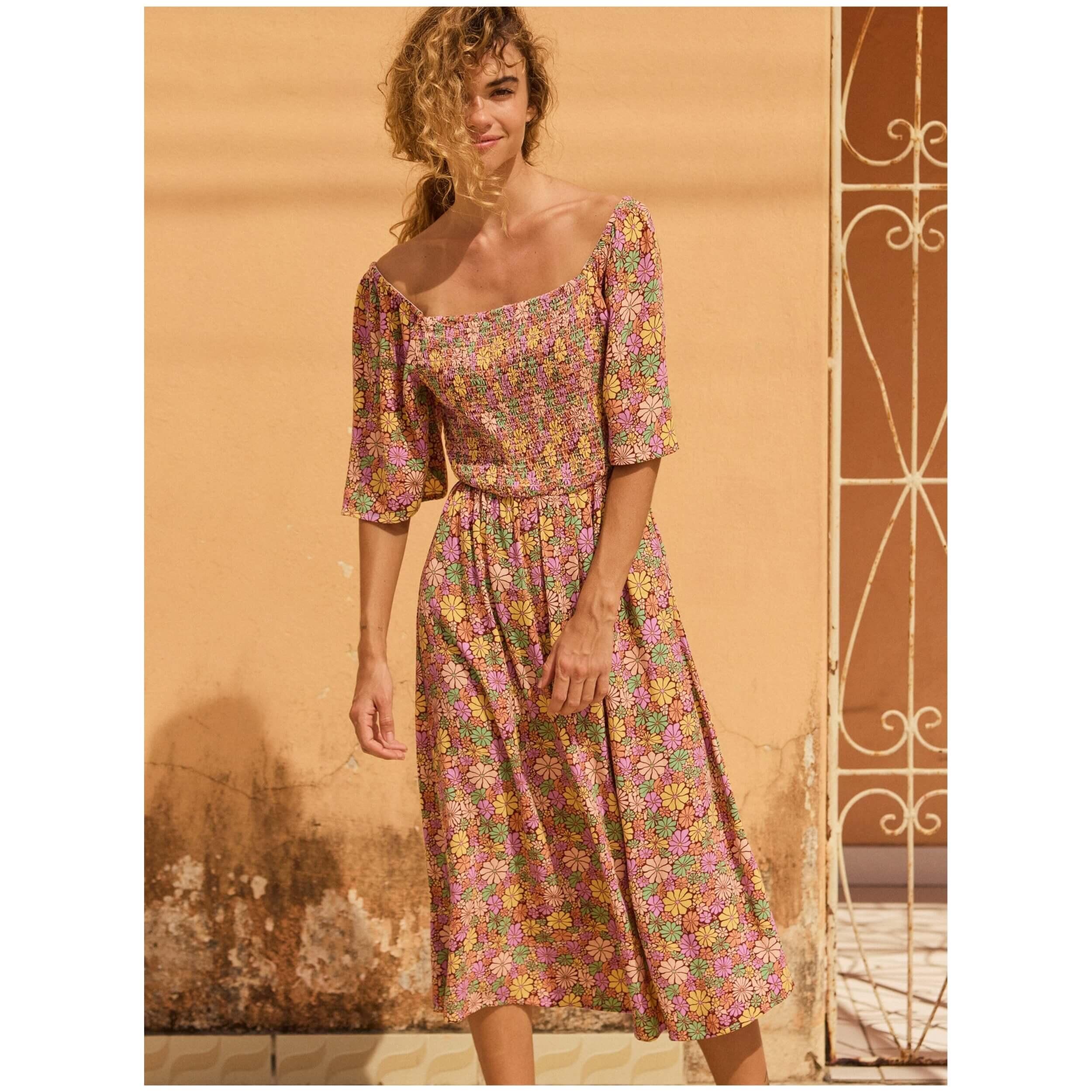 ROXY Vestido Roxy Tropical Sunshine para mulheres