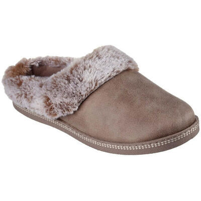 Zapatillas para mujer Skechers Cozy campfire - love en color beige