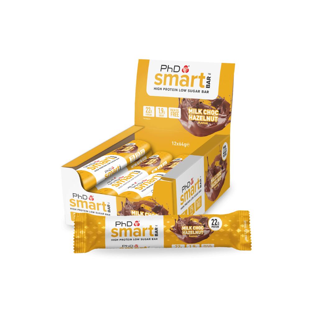 PHD NUTRITION PhD Smart Bar (12x64g) Milk Choc Hazelnut - Repen - Eiwit Repen