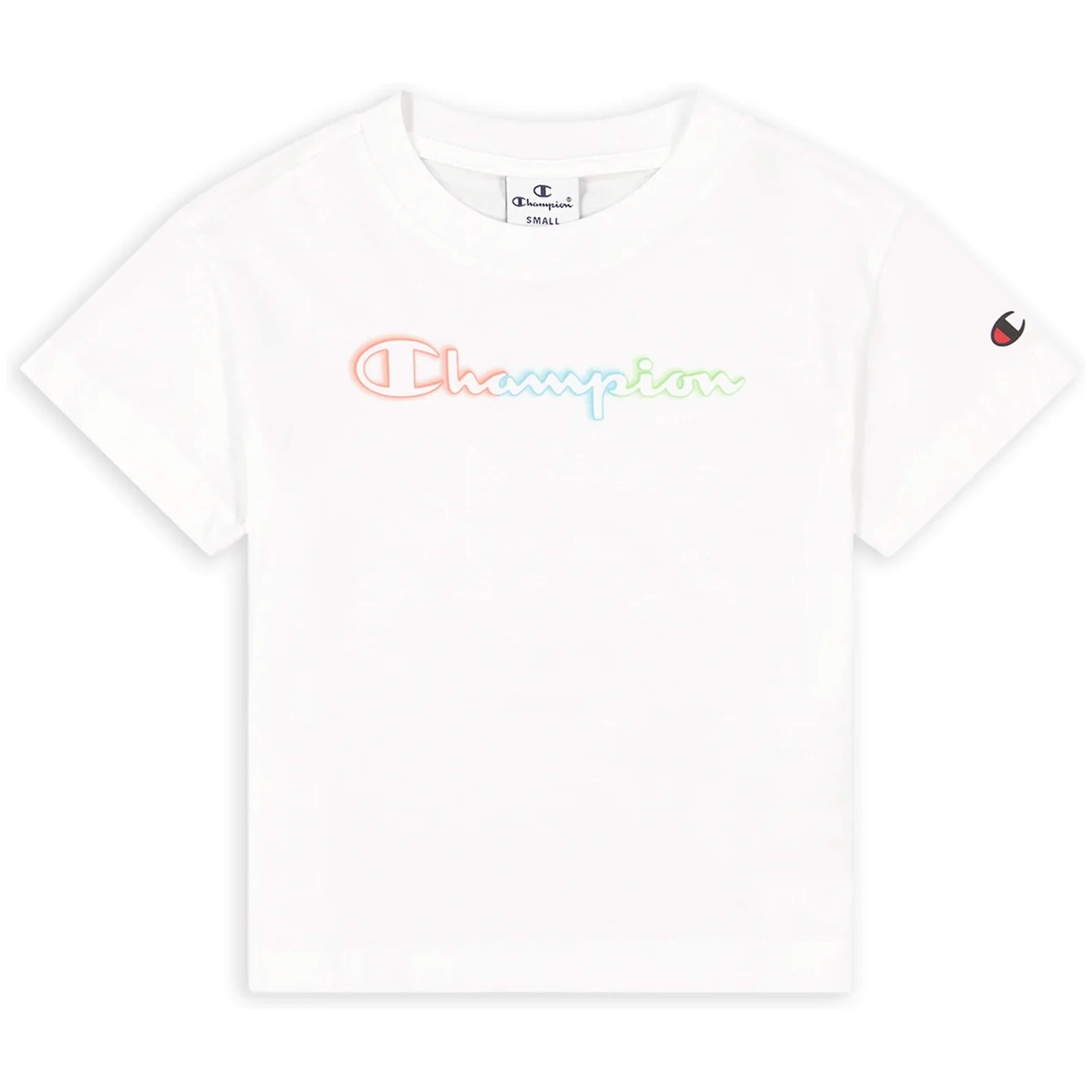 T-shirt Champion modèle 404650-WW001 pour unisexe enfants 1/2