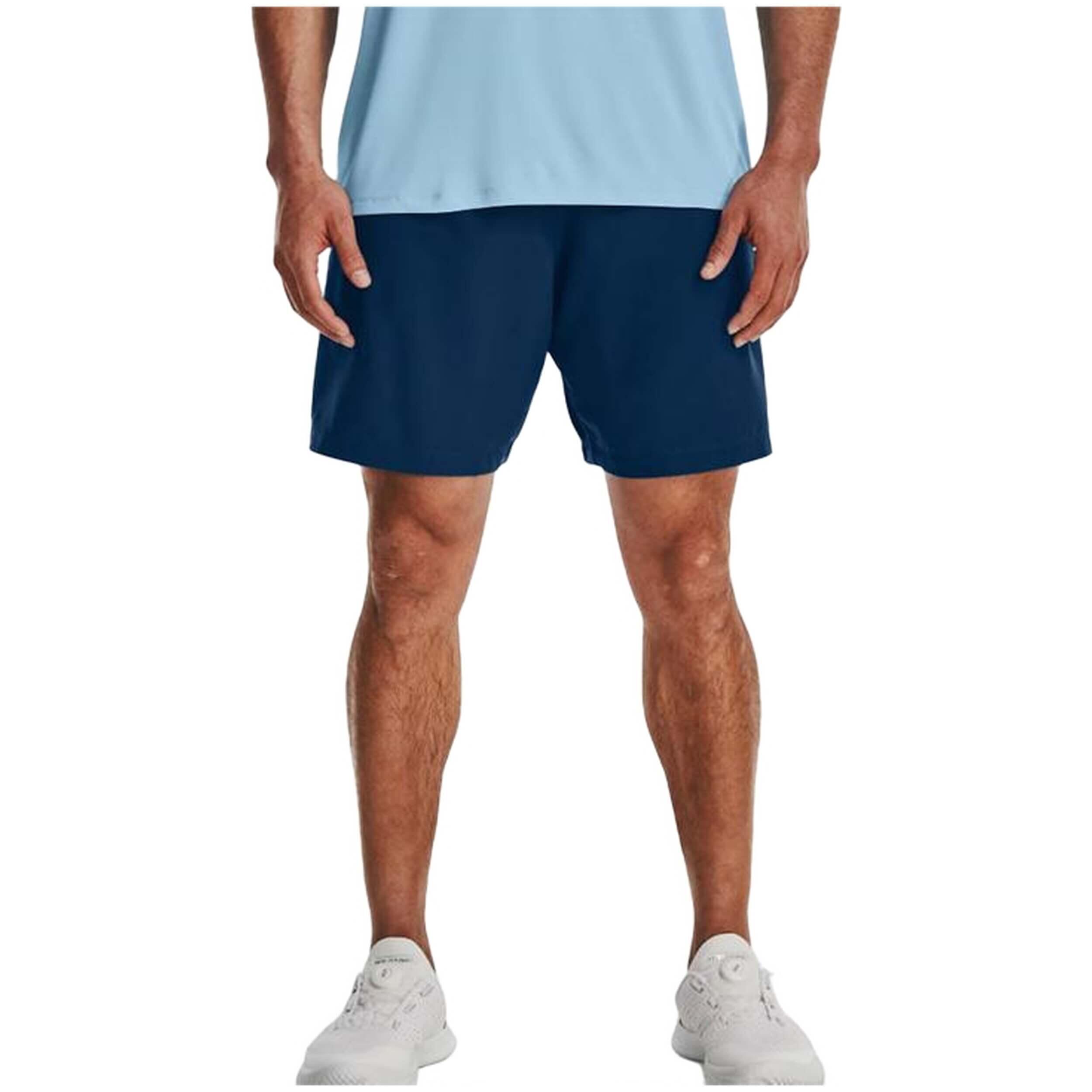 Lekkie niebieskie spodenki męskie Under Armour 3/5